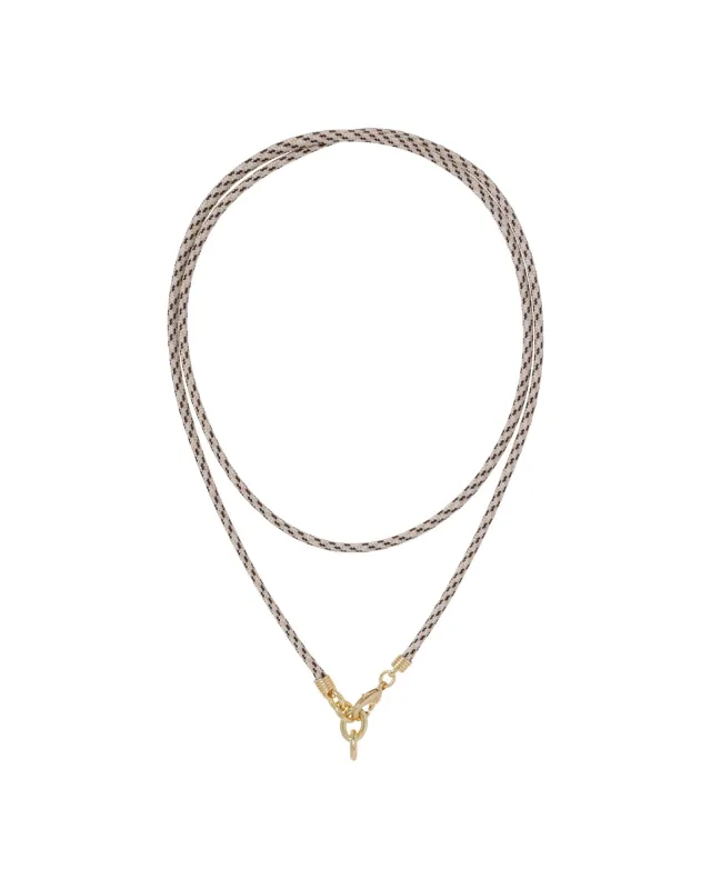 The Long Happy Cord Charm Necklace made by Roxanne Assoulin