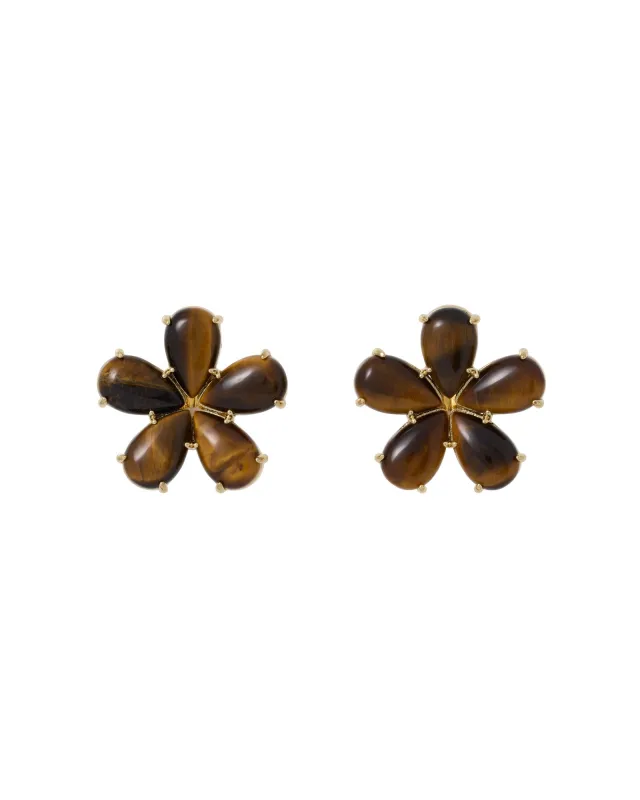 The Stone Flower Earring made by Roxanne Assoulin