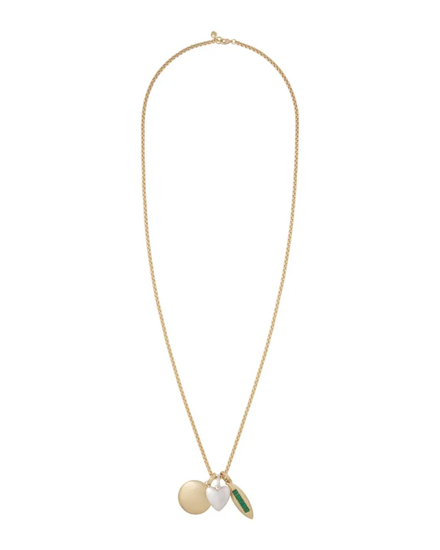 The Long Token Pendant made by Roxanne Assoulin