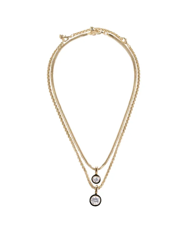 The Double Cubic Necklace Duo made by Roxanne Assoulin
