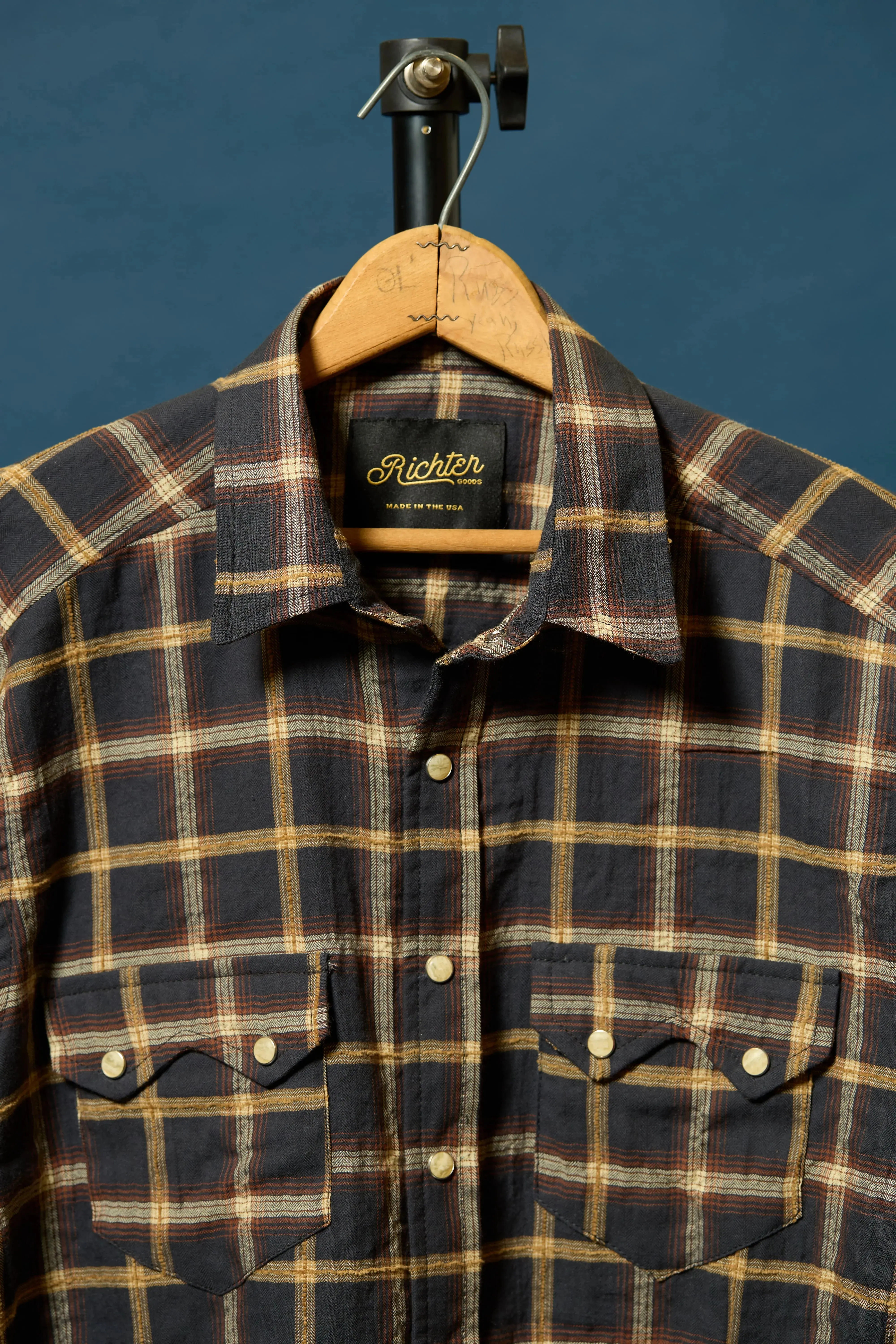 Chenille Stripe in Charcoal Plaid sold by Richter Goods