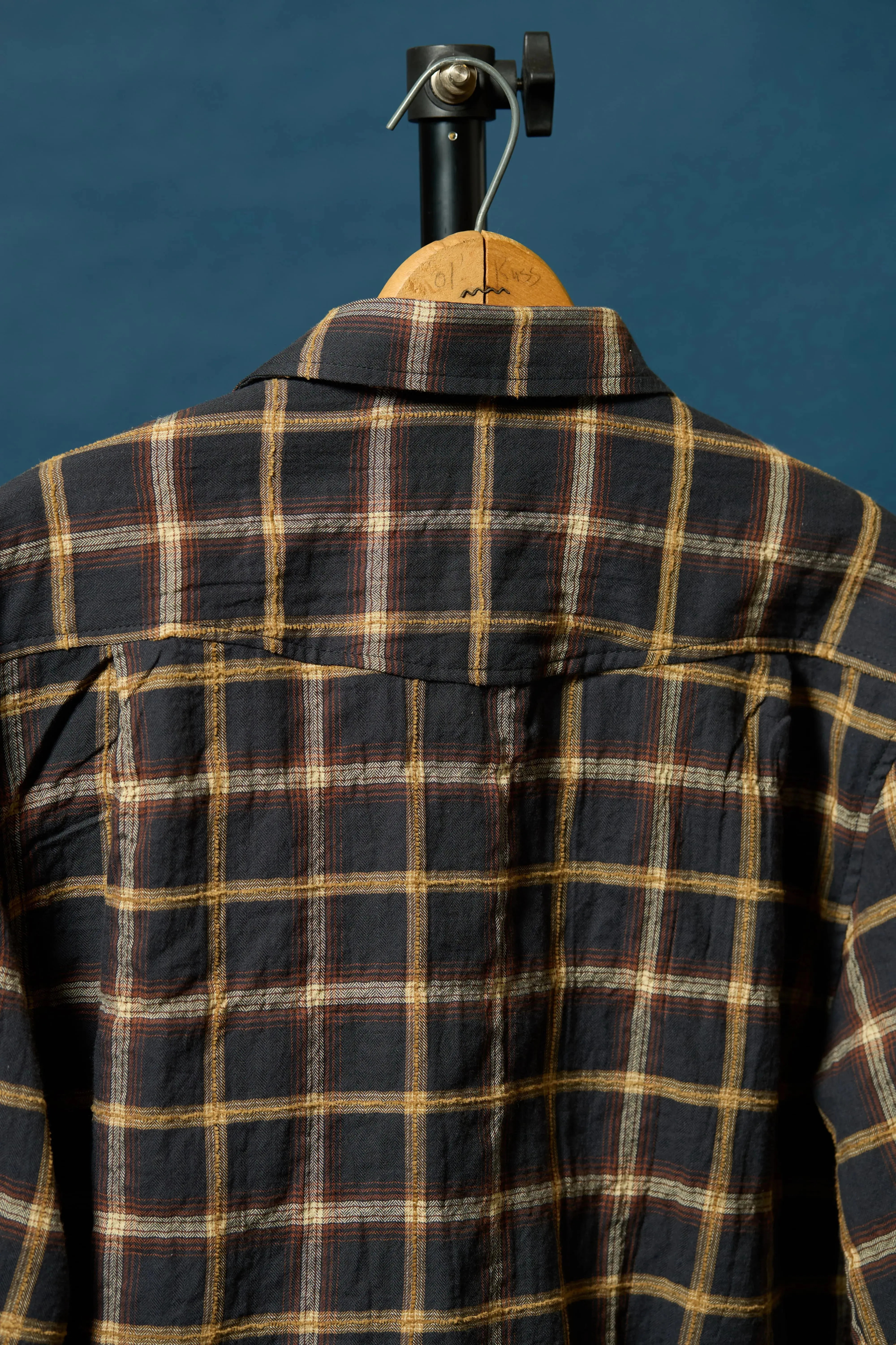 Chenille Stripe in Charcoal Plaid sold by Richter Goods product image thumbnail 2