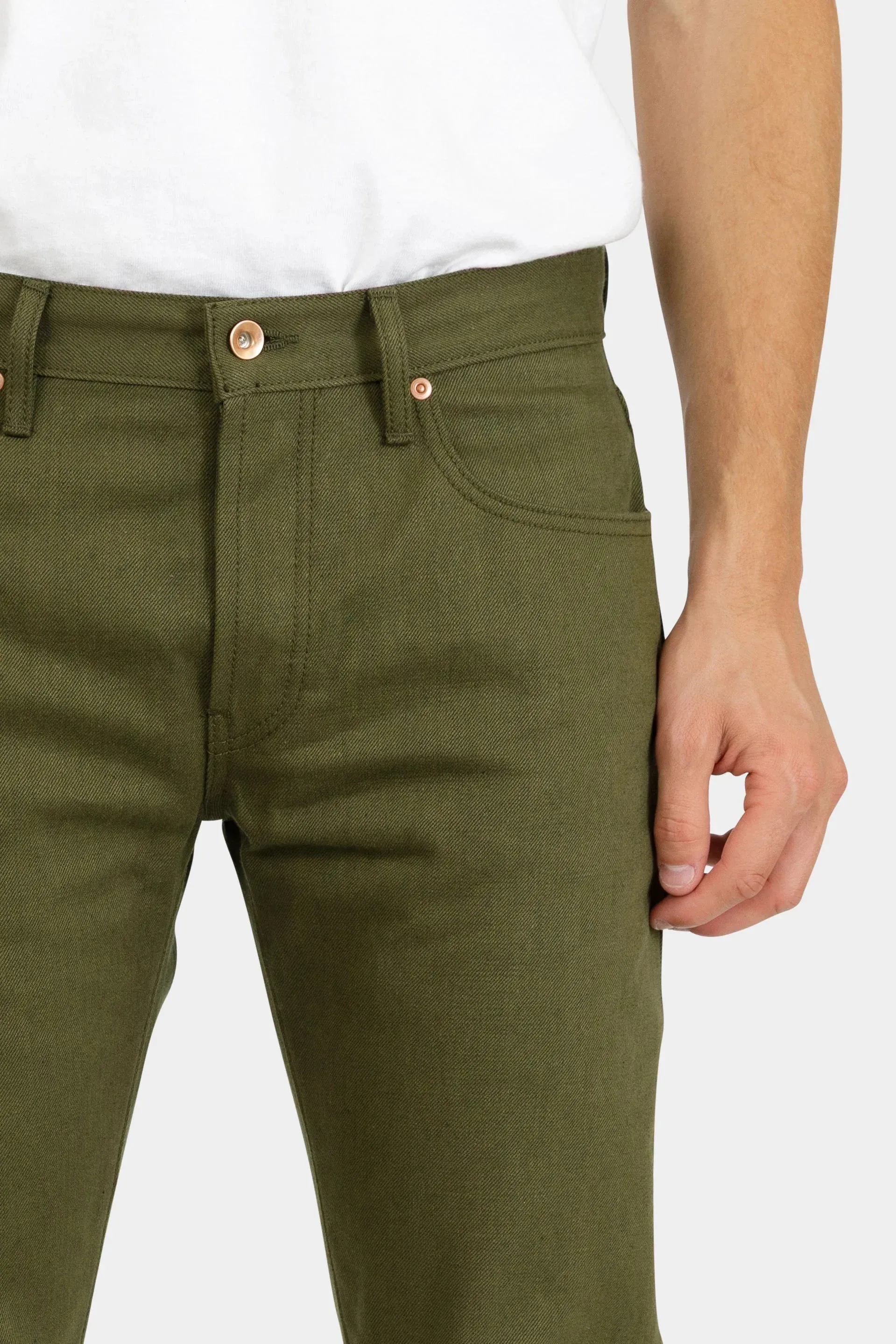 Jack Donnelly - Nihon Menpu Selvedge Denim Green Pants sold by Richter Goods product image thumbnail 5