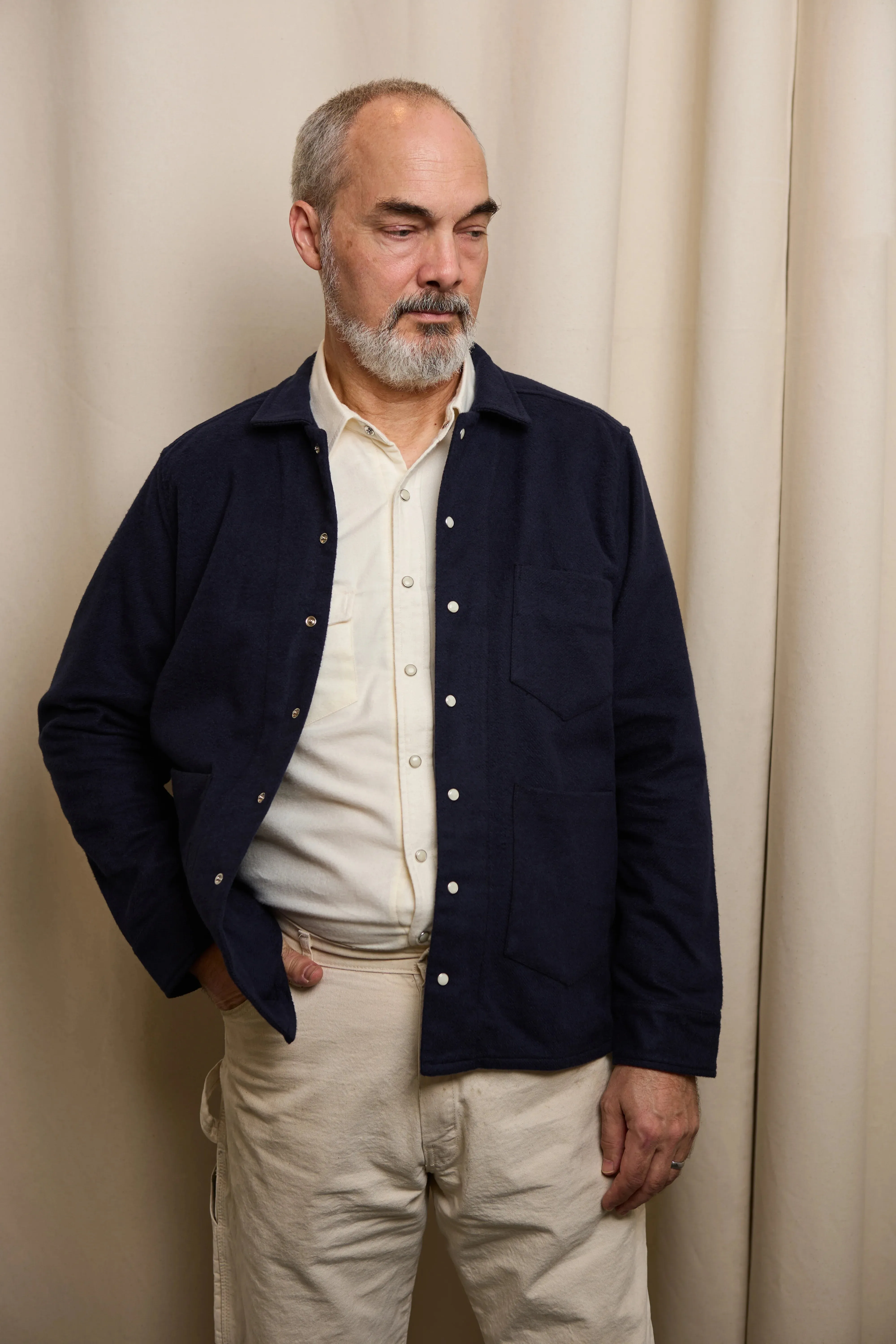 Western Chore Coat in Navy Blue sold by Richter Goods product image thumbnail 4