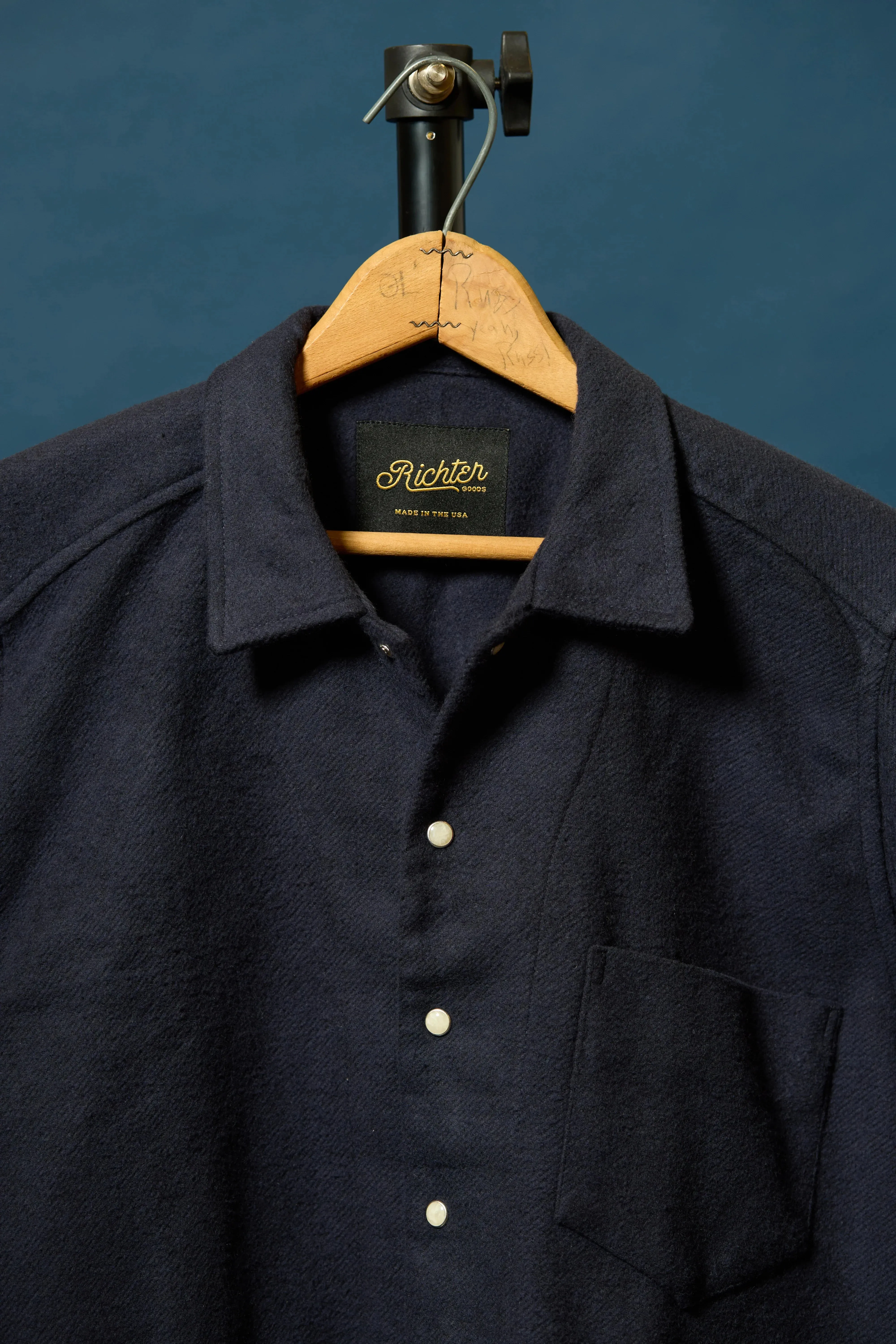 Western Chore Coat in Navy Blue sold by Richter Goods