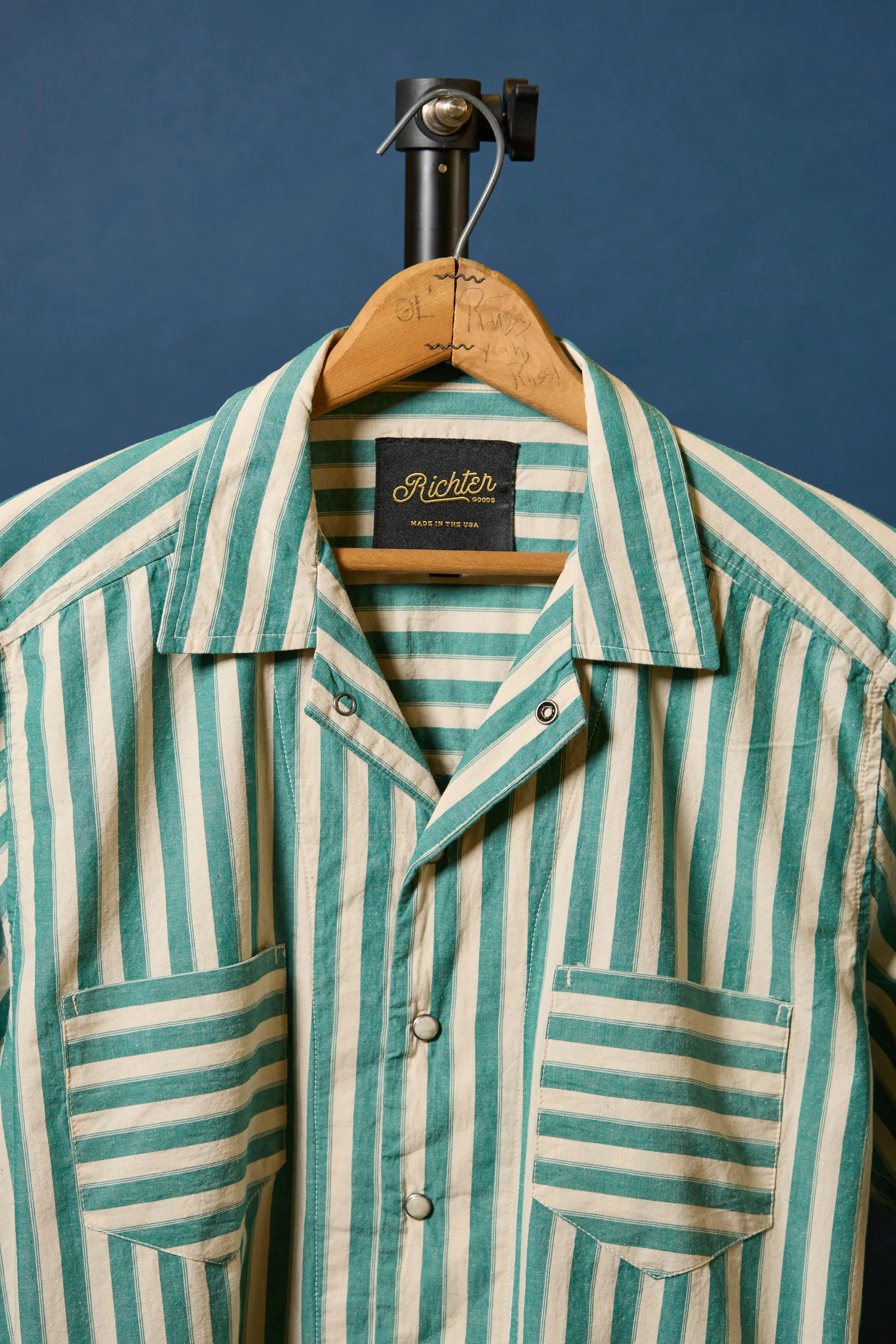 Striped Sandy Cotton and Linen Blend sold by Richter Goods