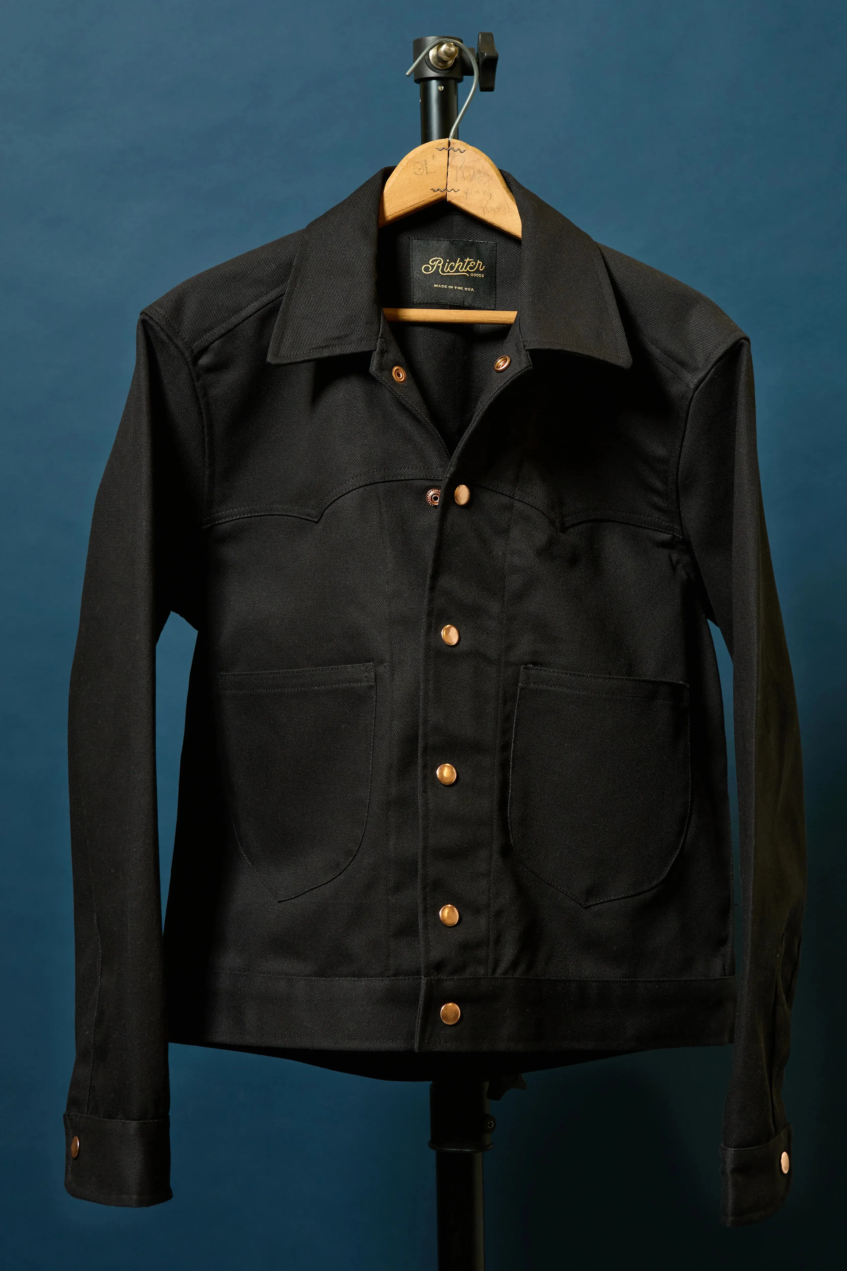 Terlingua Trucker Jacket in Black sold by Richter Goods product image thumbnail 3