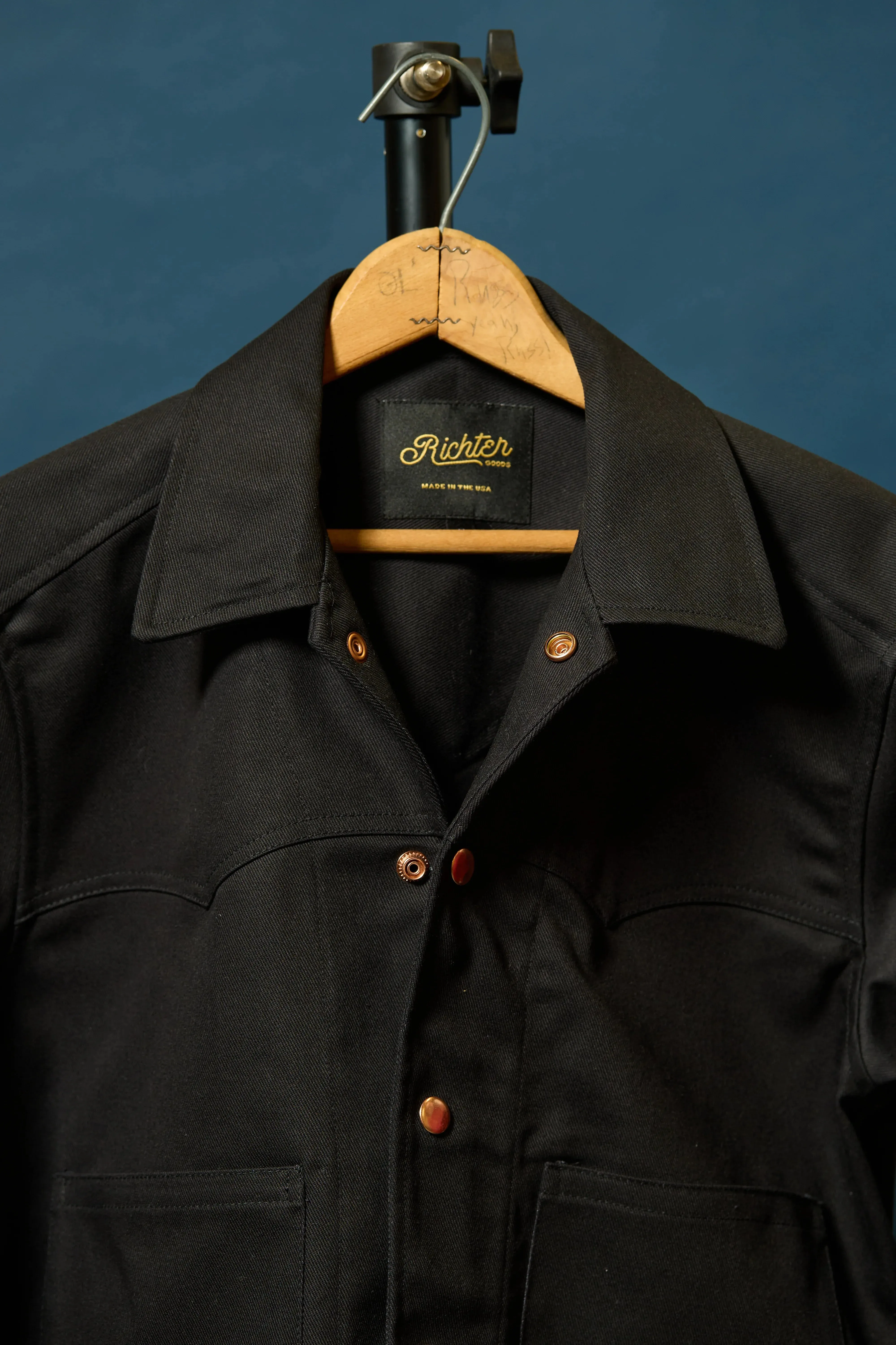 Terlingua Trucker Jacket in Black sold by Richter Goods product image thumbnail 2