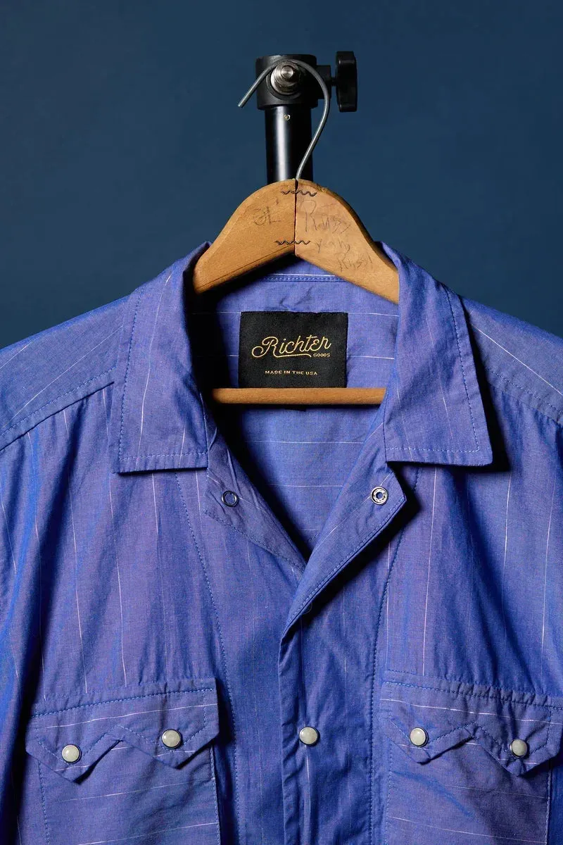 Western Lurex in Blue sold by Richter Goods