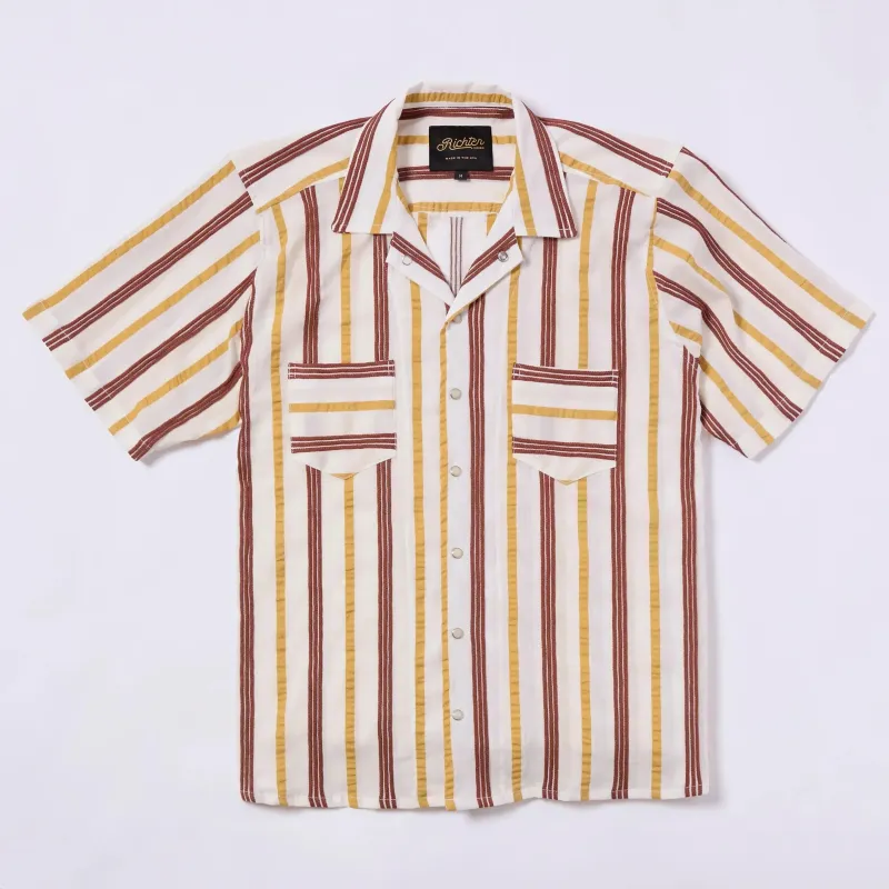 Jacquard Triple Cord Stripe in Golden Goose sold by Richter Goods