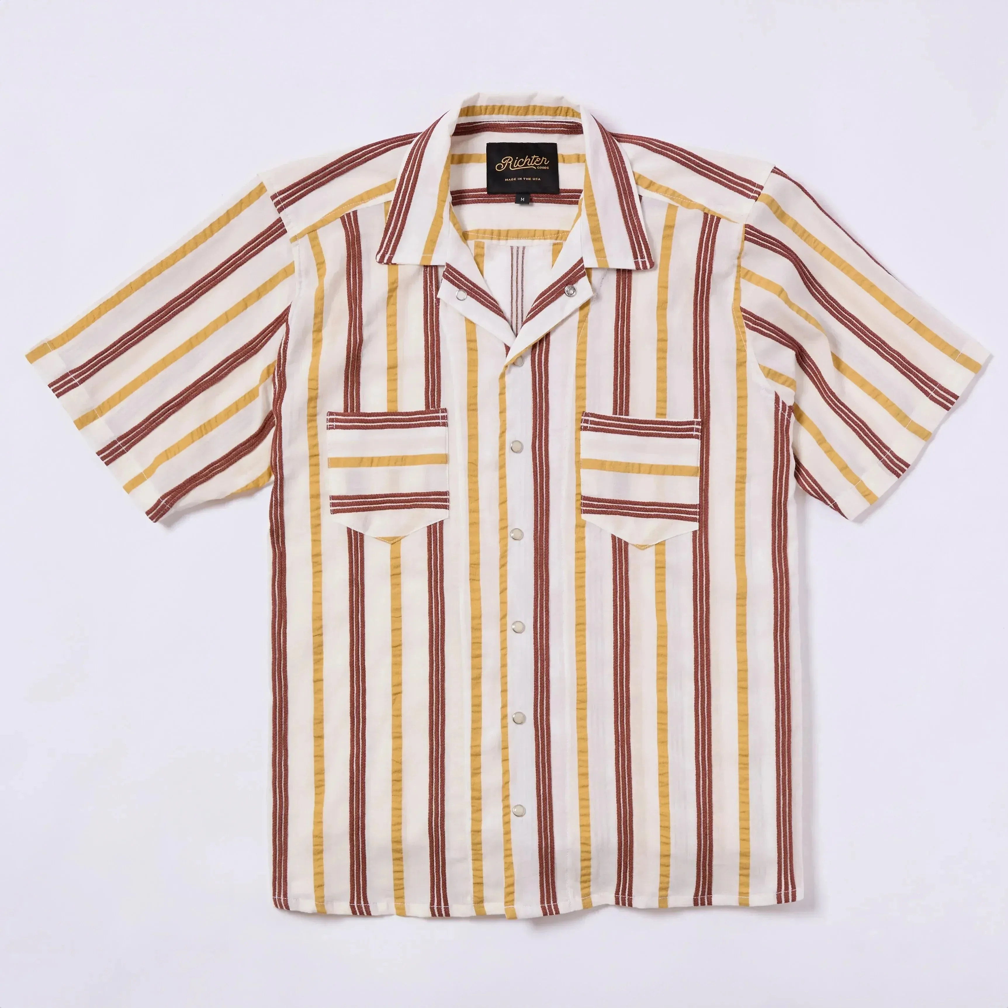 Jacquard Triple Cord Stripe in Golden Goose sold by Richter Goods