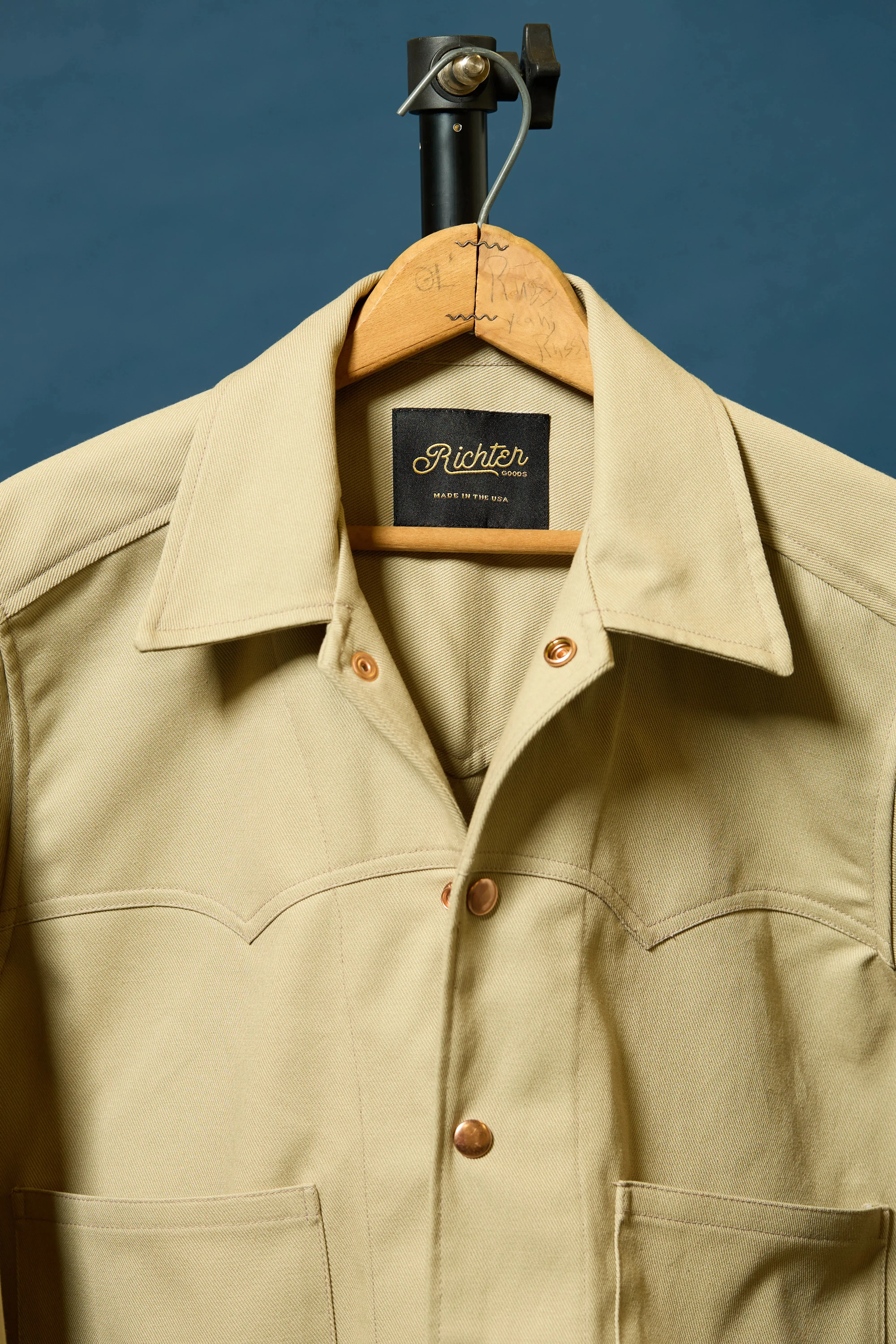 Terlingua Trucker Jacket in Khaki sold by Richter Goods product image thumbnail 2