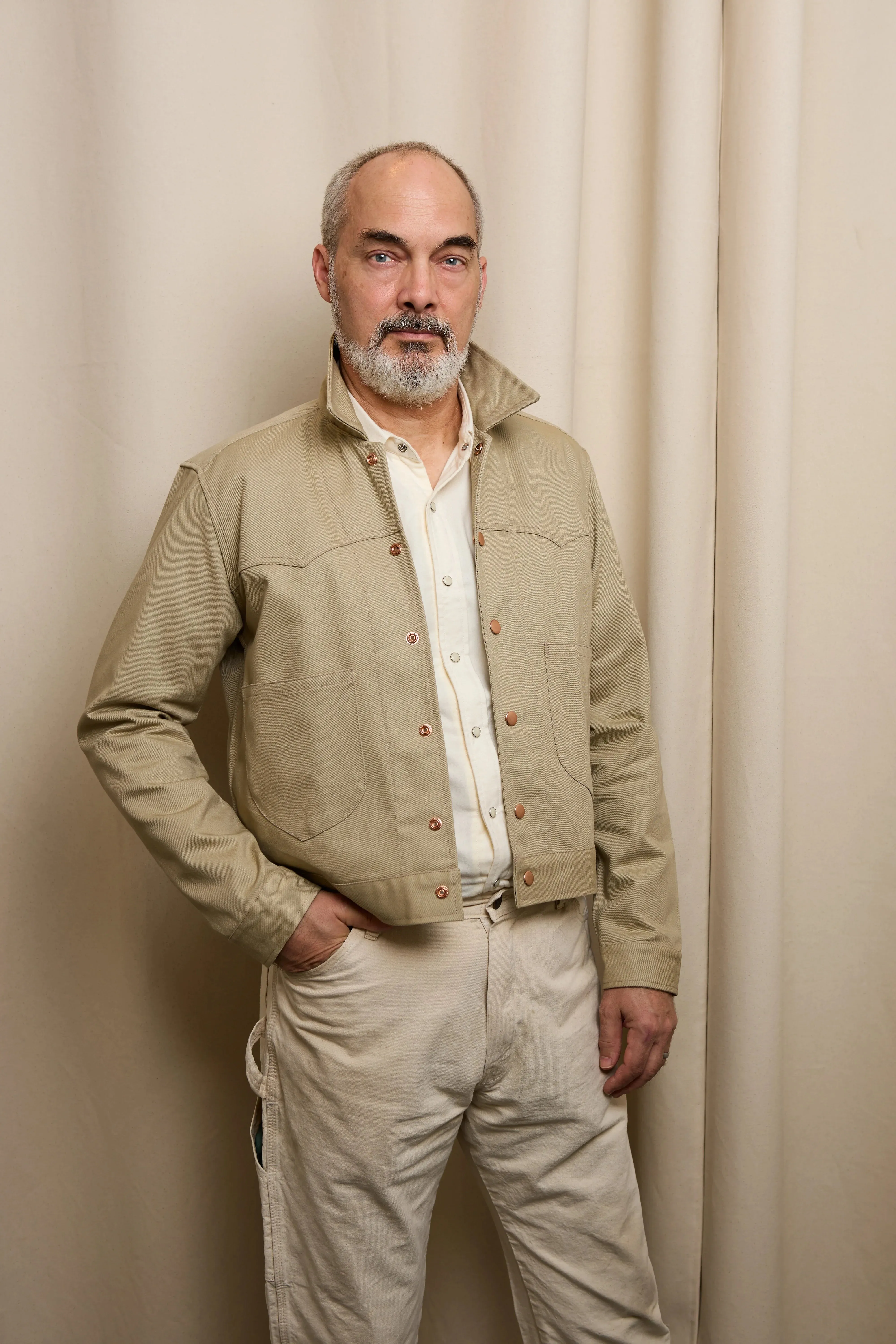 Terlingua Trucker Jacket in Khaki sold by Richter Goods