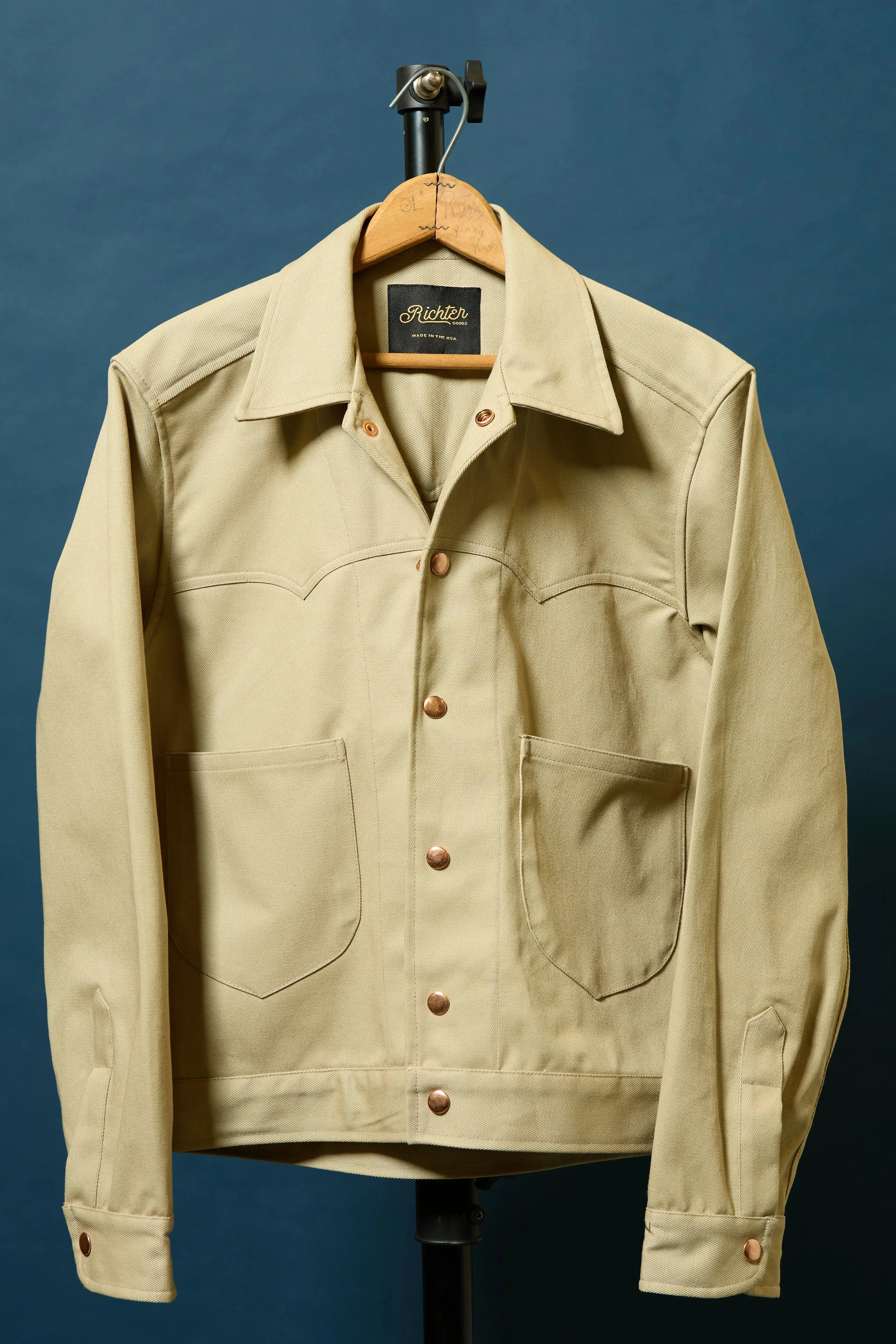 Terlingua Trucker Jacket in Khaki sold by Richter Goods product image thumbnail 3