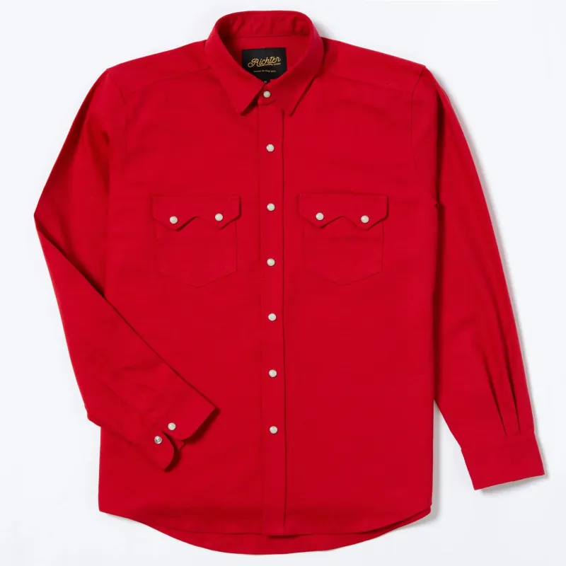 Duck Canvas Weekday Western in Sawtooth Cherry Red sold by Richter Goods