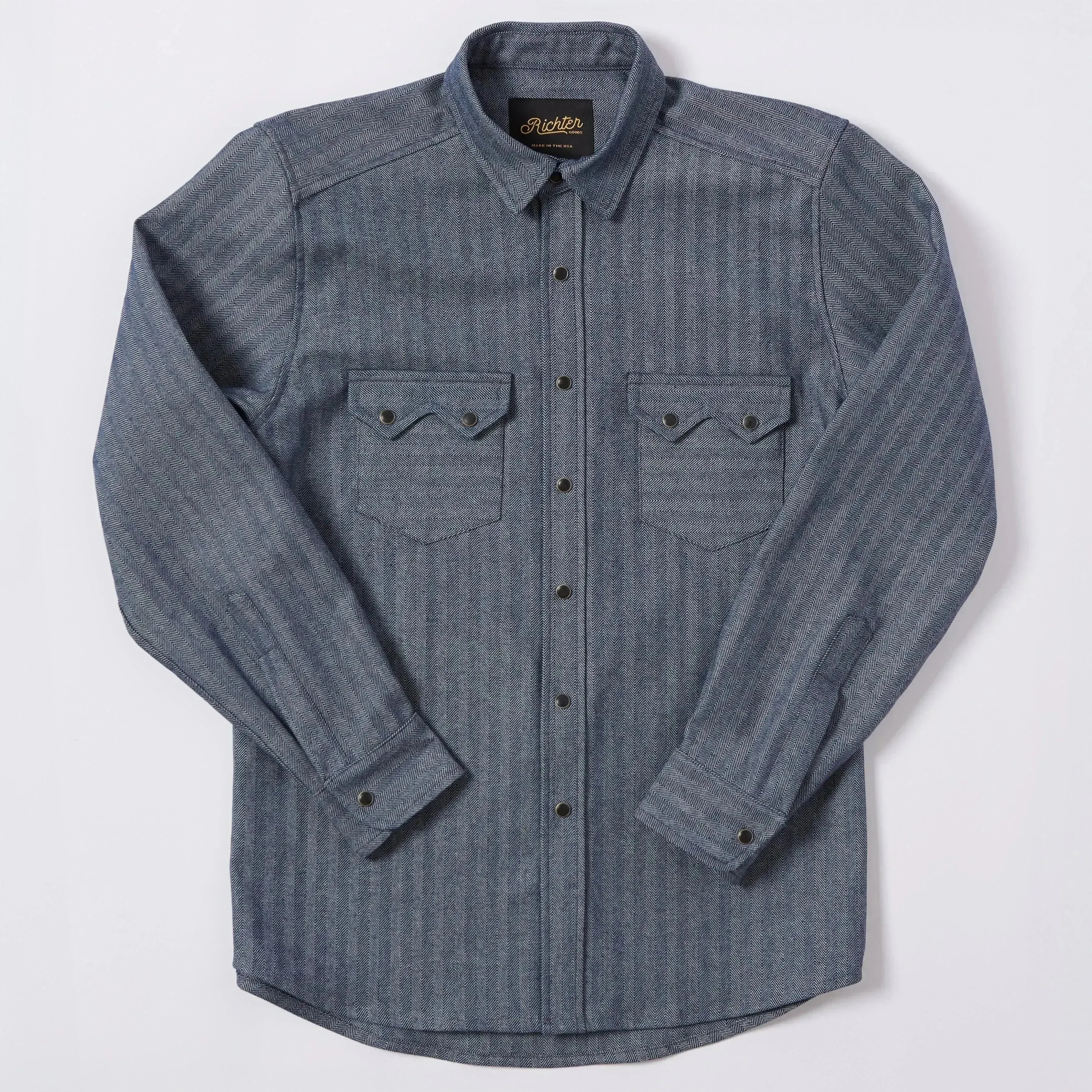 Sunset Route in Herringbone Denim sold by Richter Goods product image thumbnail 2