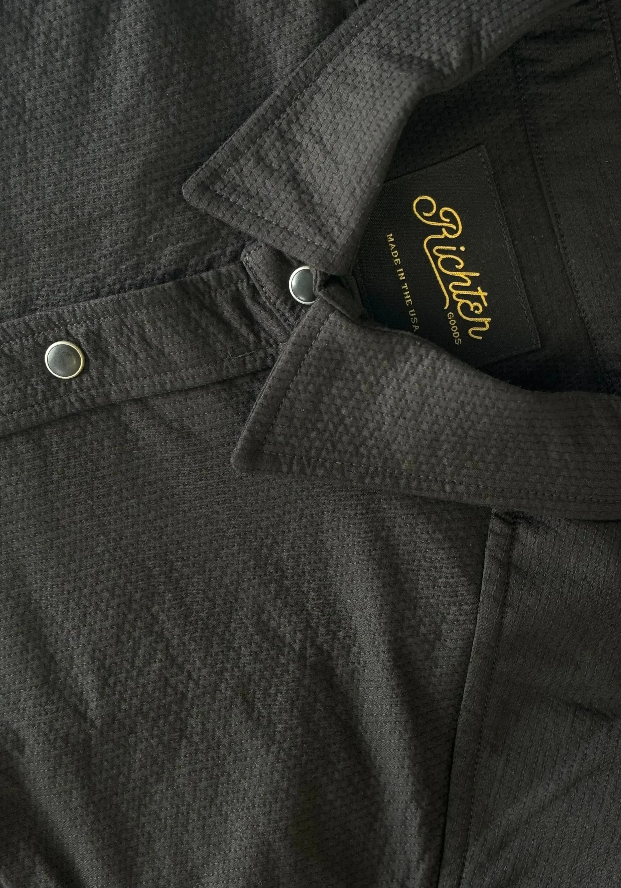 Penwald Dobby in Asphalt Black sold by Richter Goods product image thumbnail 2