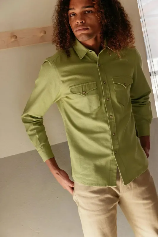 Duck Canvas Weekday Western in Cyber Lime sold by Richter Goods