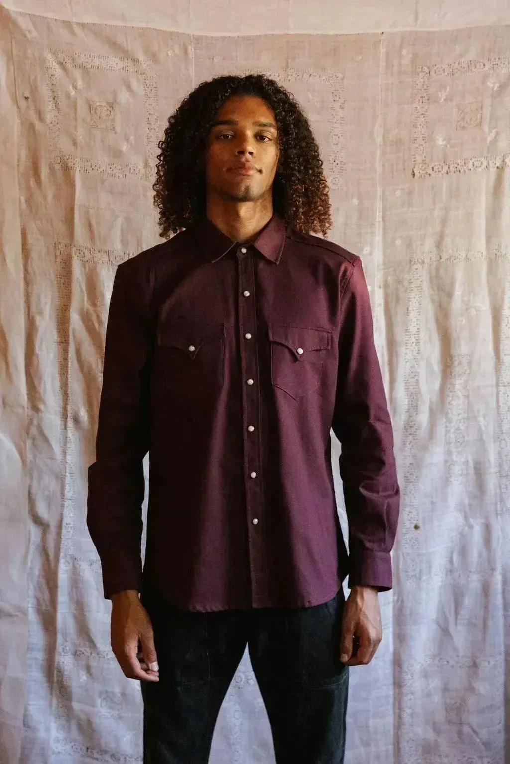 Duck Canvas Weekday Western in Maroon sold by Richter Goods