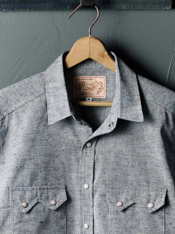 i+w x richter goods sawtooth nep pearl snap sold by Richter Goods