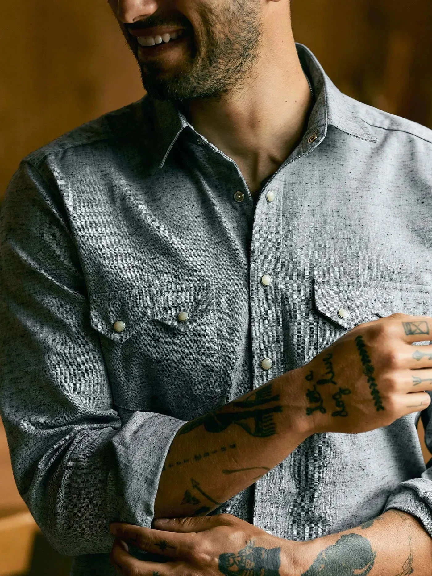 i+w x richter goods sawtooth nep pearl snap sold by Richter Goods product image thumbnail 2