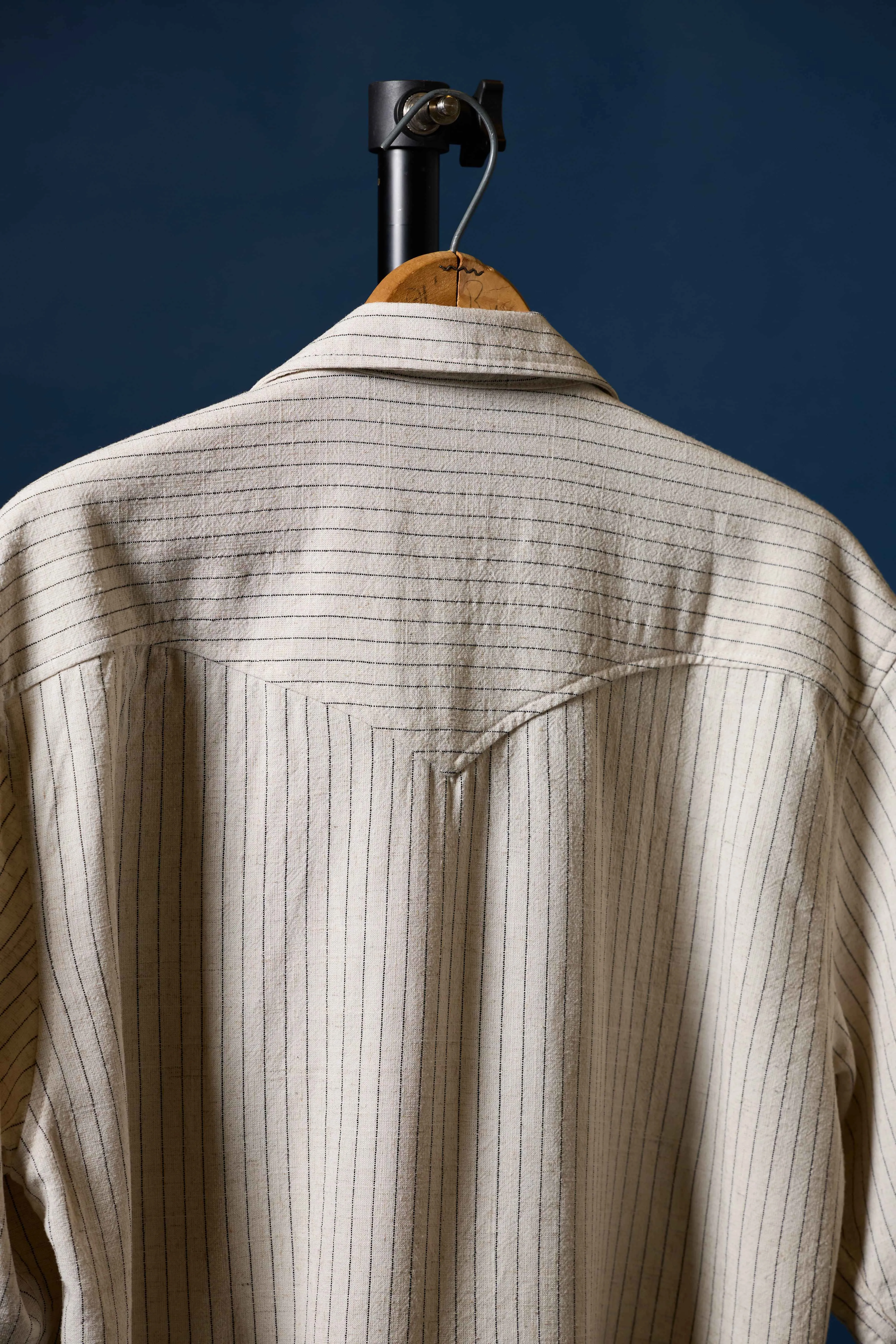 Off-White Pinstripe Linen sold by Richter Goods product image thumbnail 2