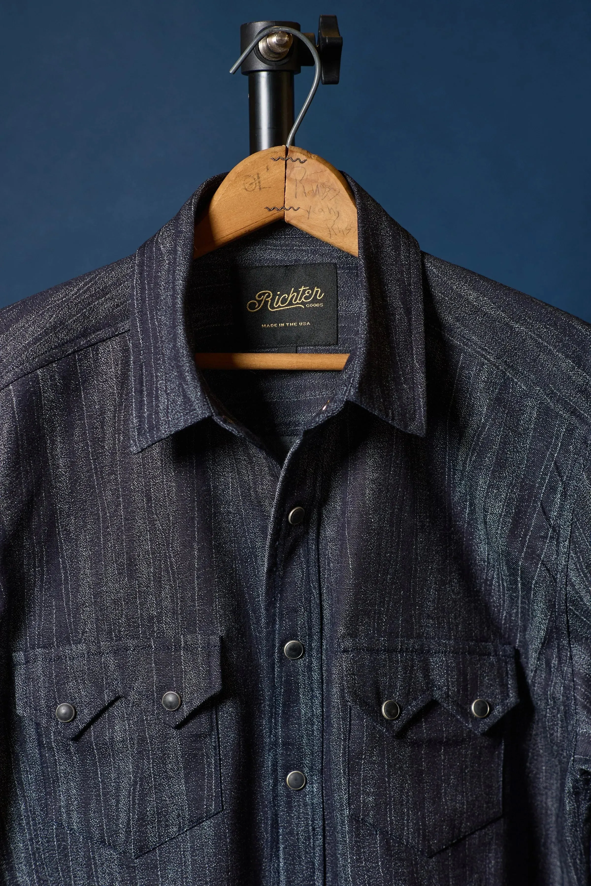 Denim Wooded Jacquard sold by Richter Goods