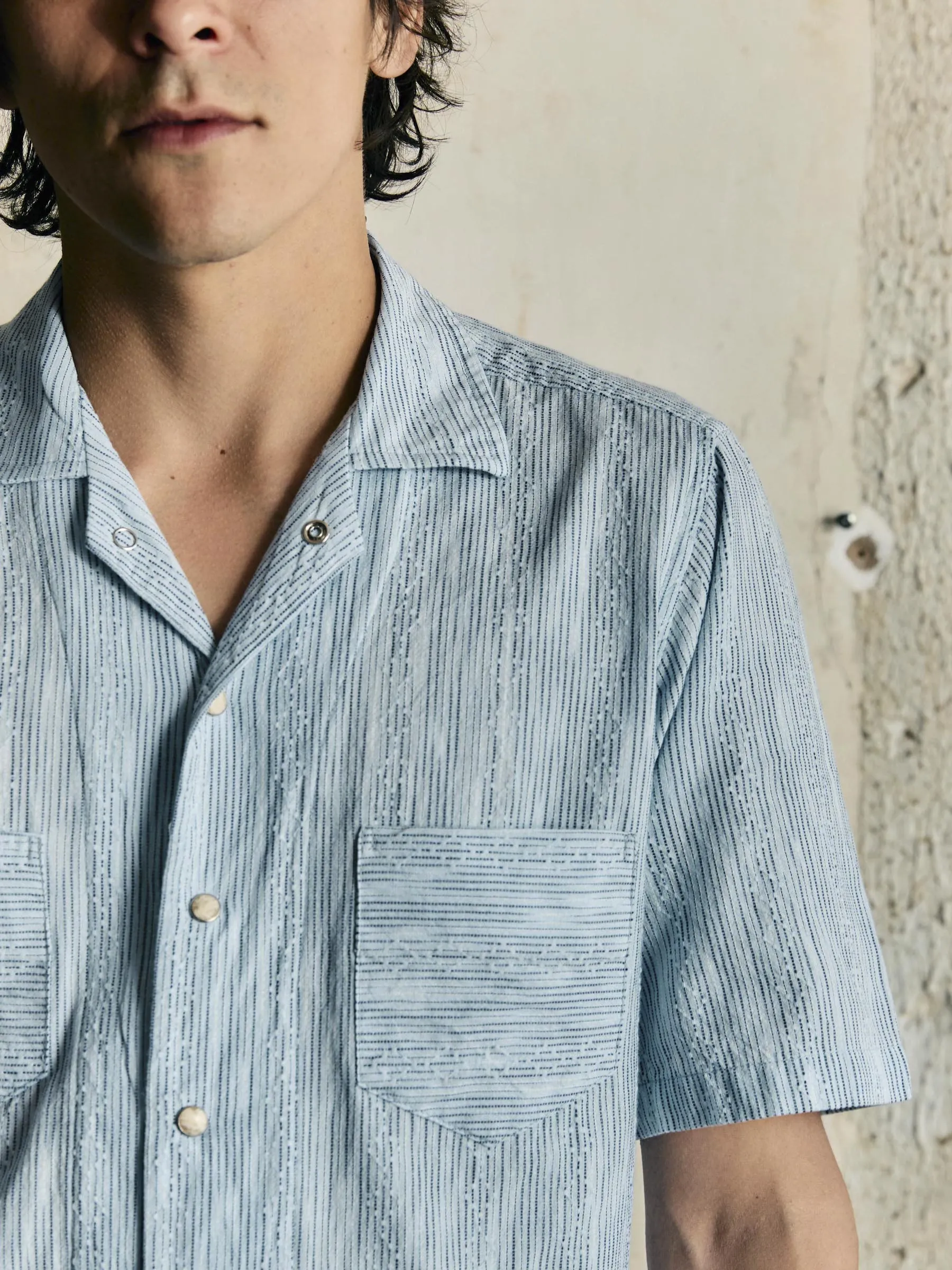 i+w x richter goods hanten weave pearl snap sold by Richter Goods product image thumbnail 5