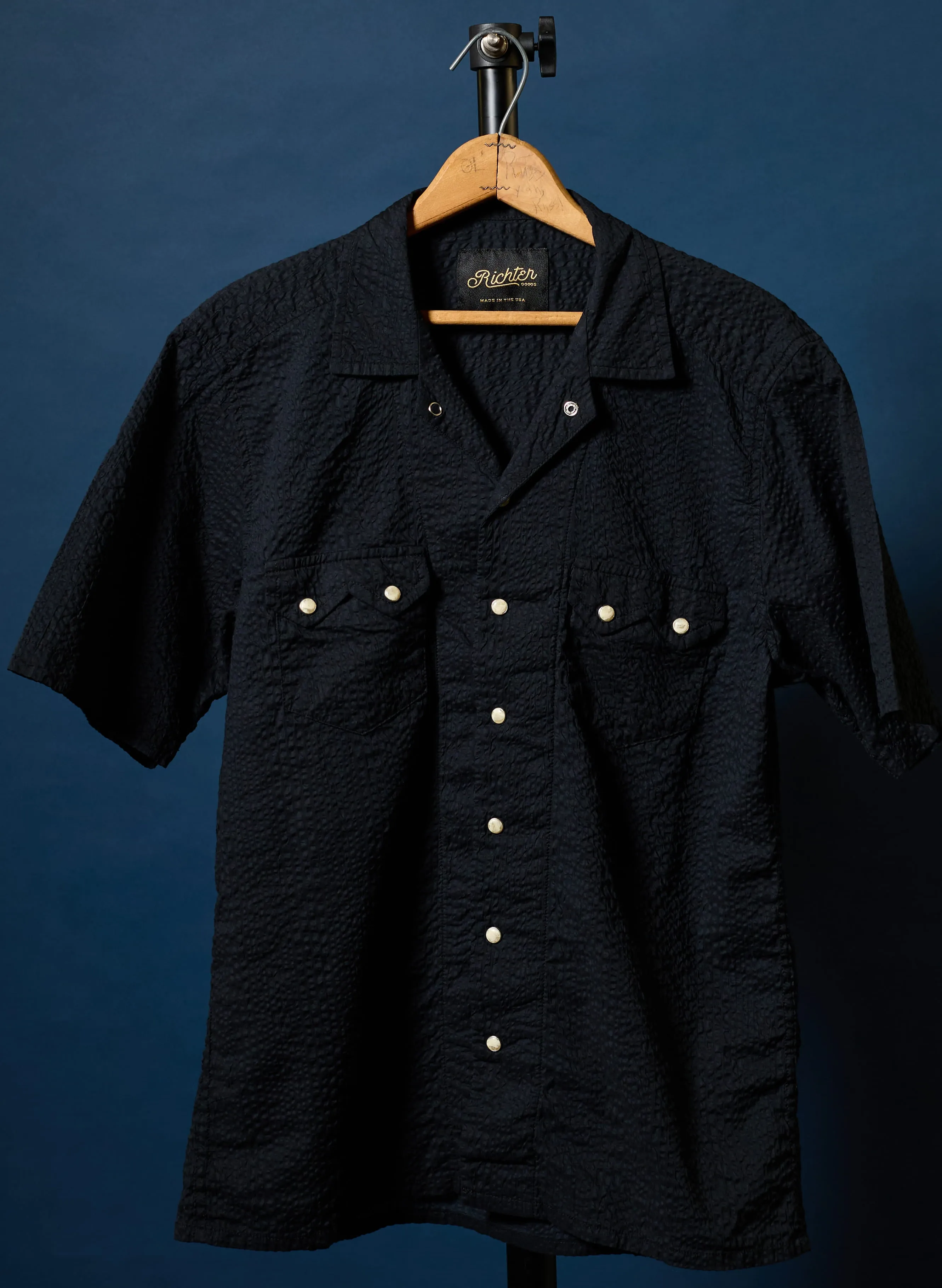Salado Seersucker in Cash Black sold by Richter Goods product image thumbnail 2
