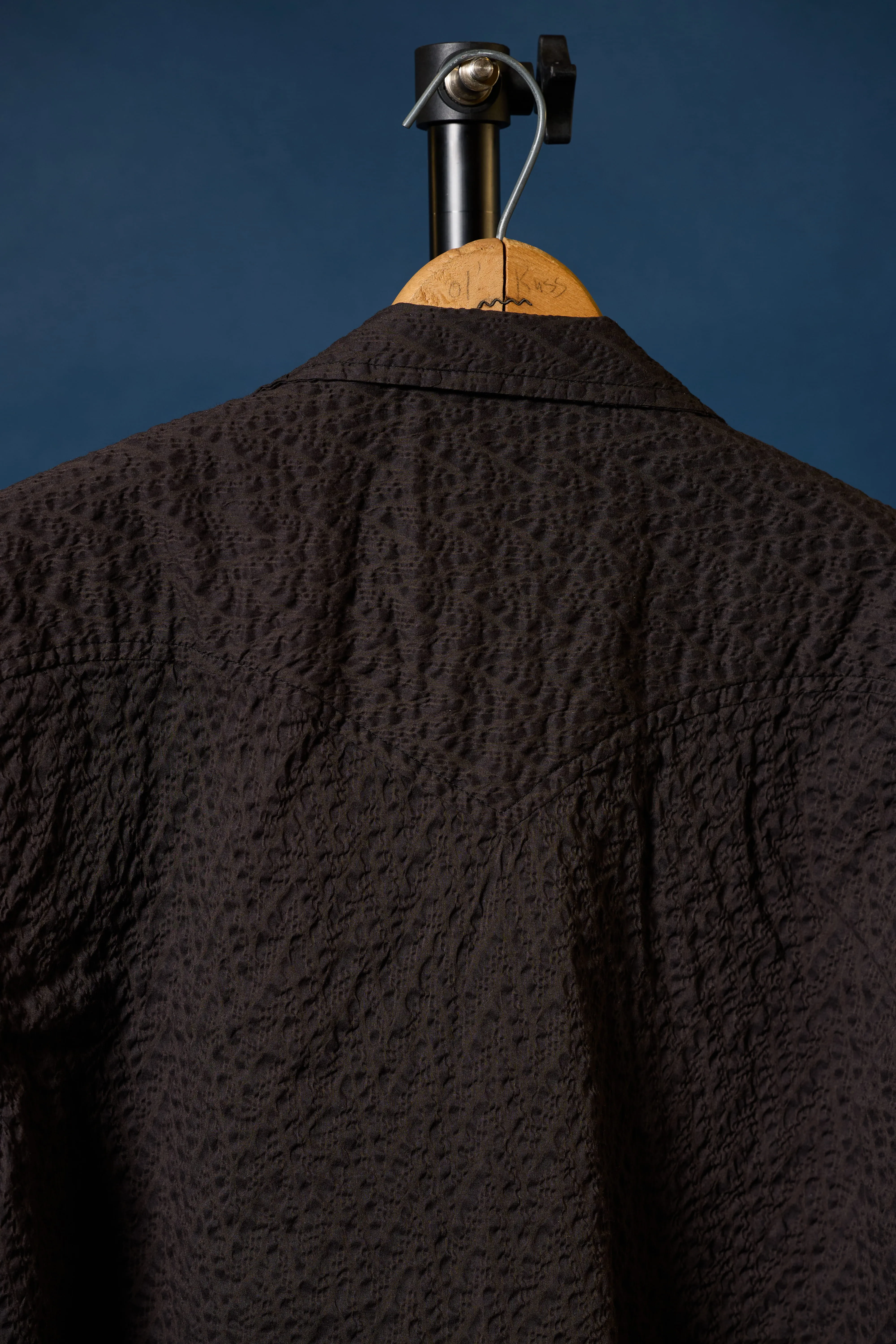 Salado Seersucker in Chevron Charcoal sold by Richter Goods product image thumbnail 4