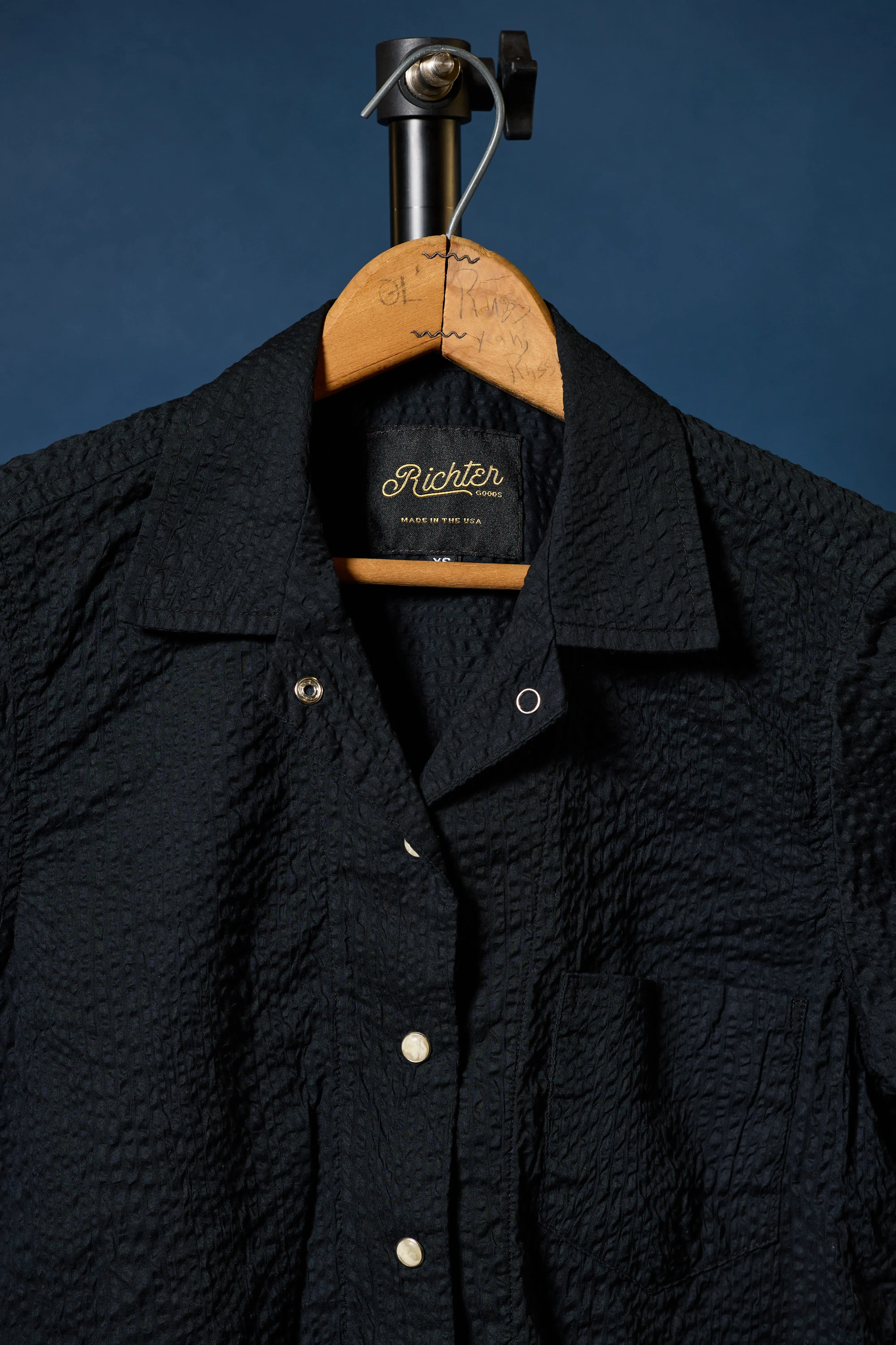 Salado Seersucker in Midnight Black sold by Richter Goods product image thumbnail 3