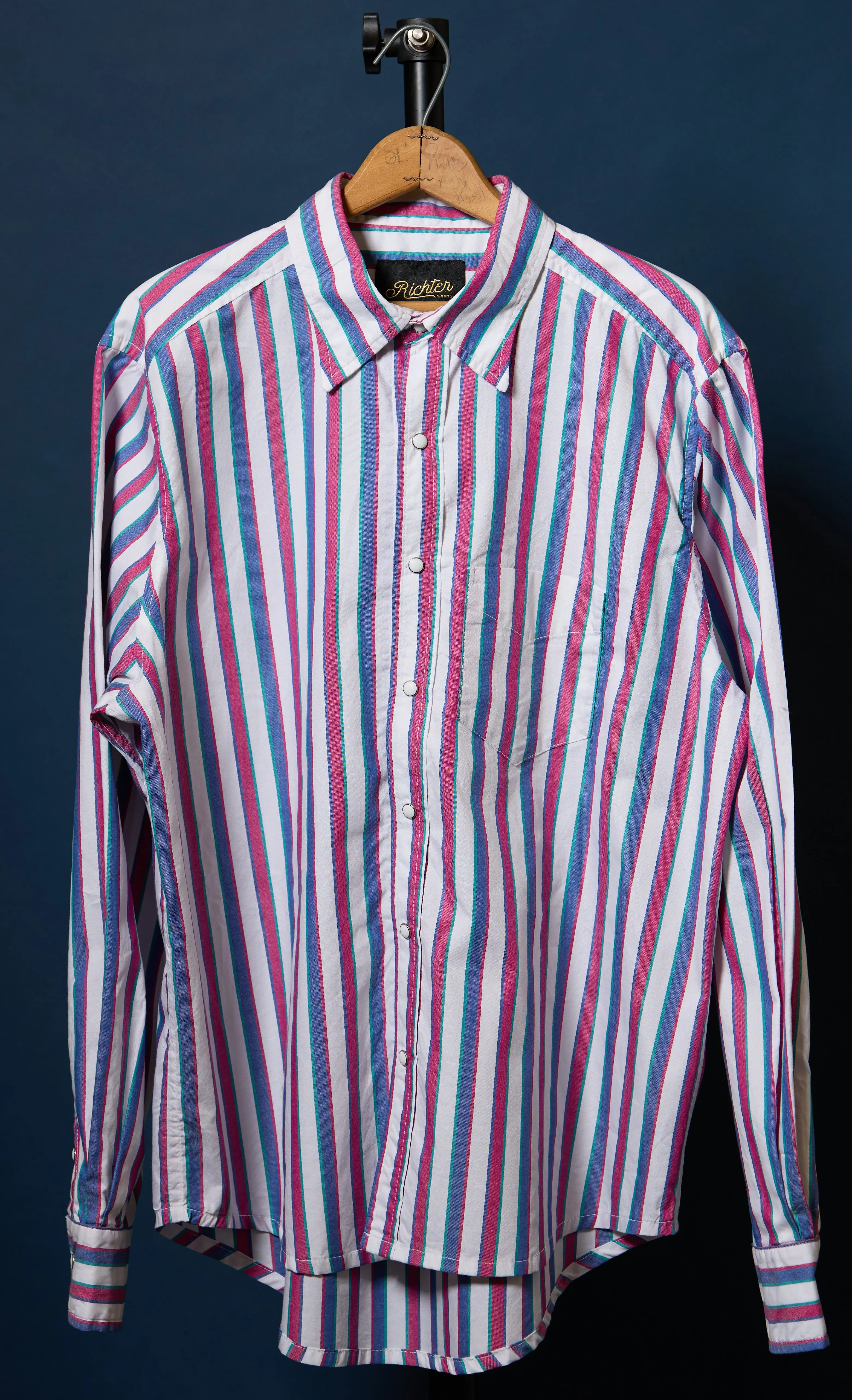 Frances Western Oxford in Pink Stripe sold by Richter Goods product image thumbnail 2
