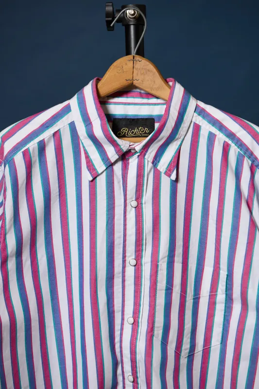 Frances Slim Stripe Western Oxford made by Richter Goods