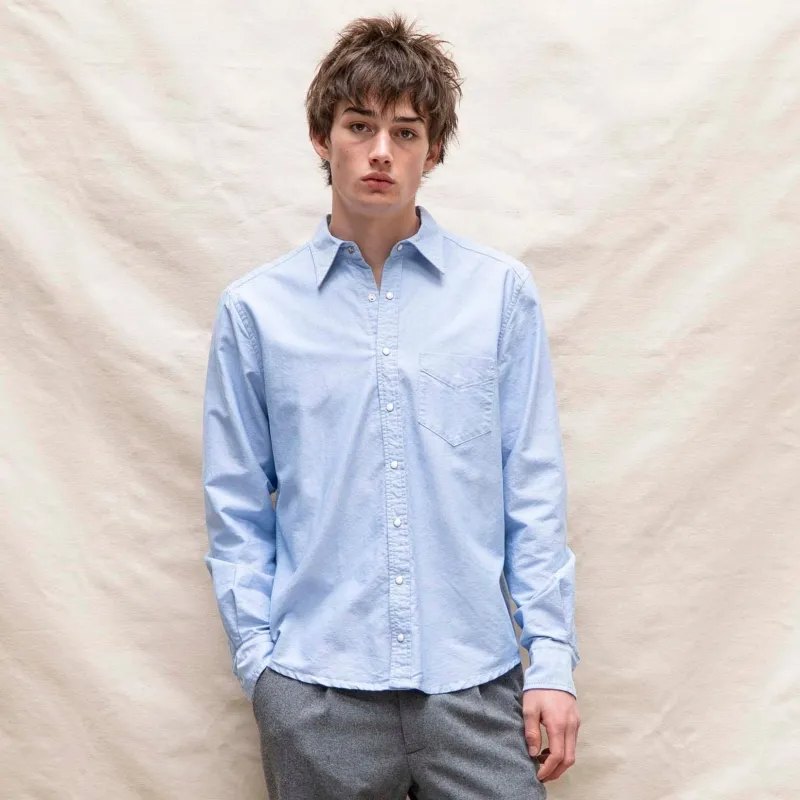 Frances Blue Western Oxford made by Richter Goods