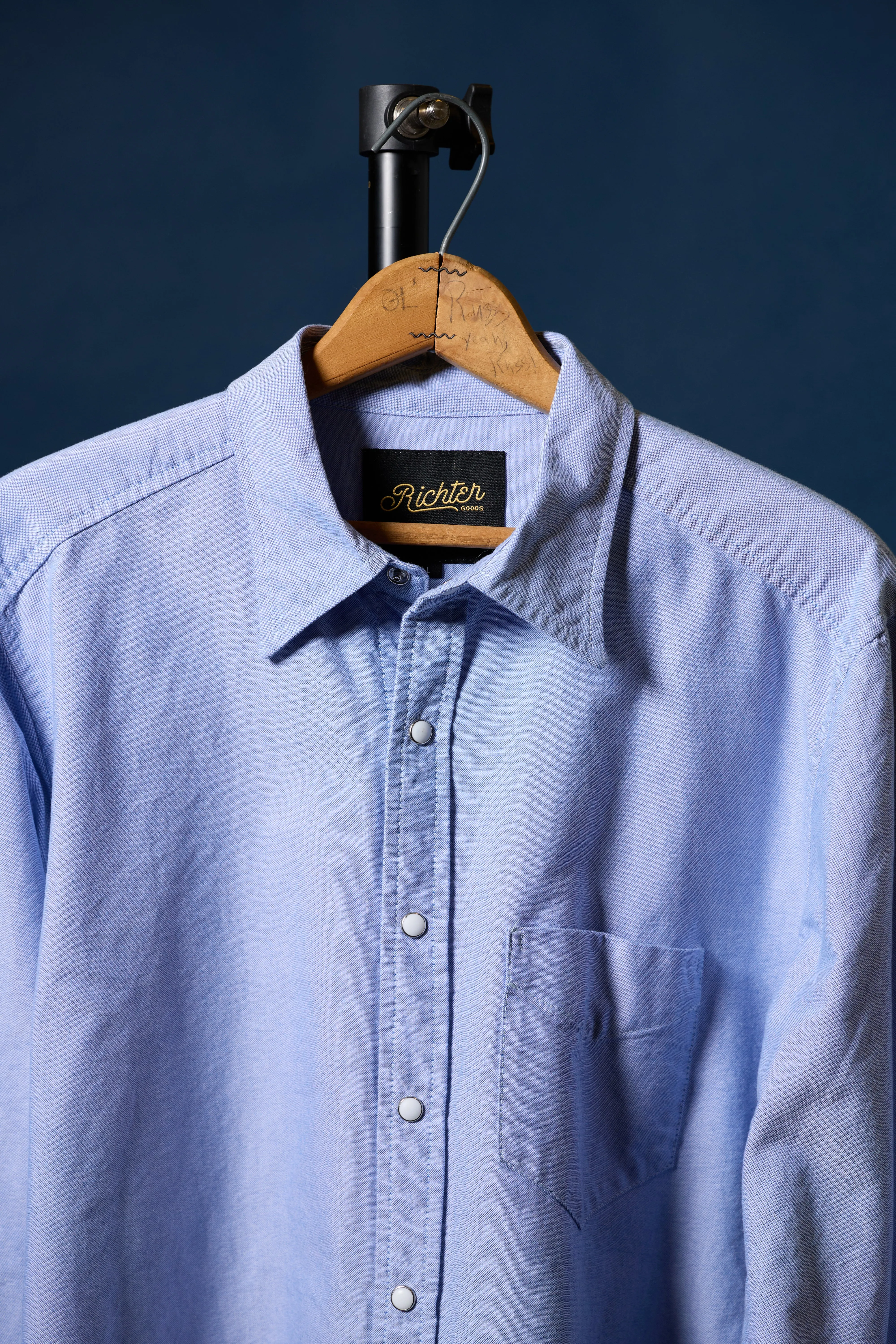Frances Blue Western Oxford sold by Richter Goods product image thumbnail 2