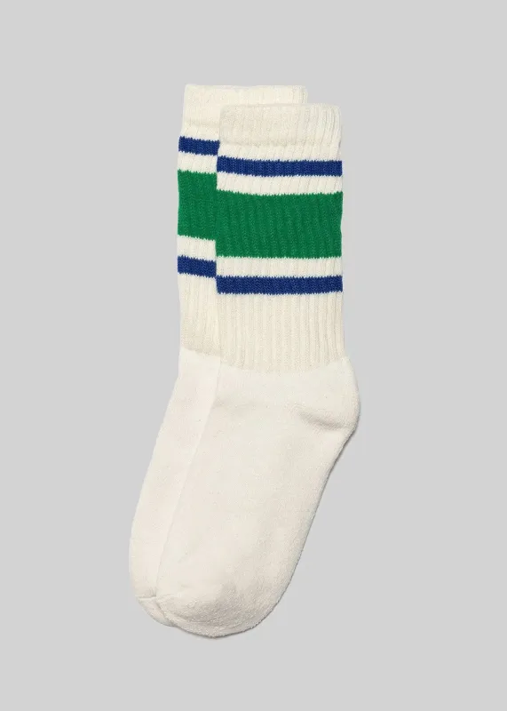 The Retro Stripe: Kelly green/royal / One Size made by American Trench