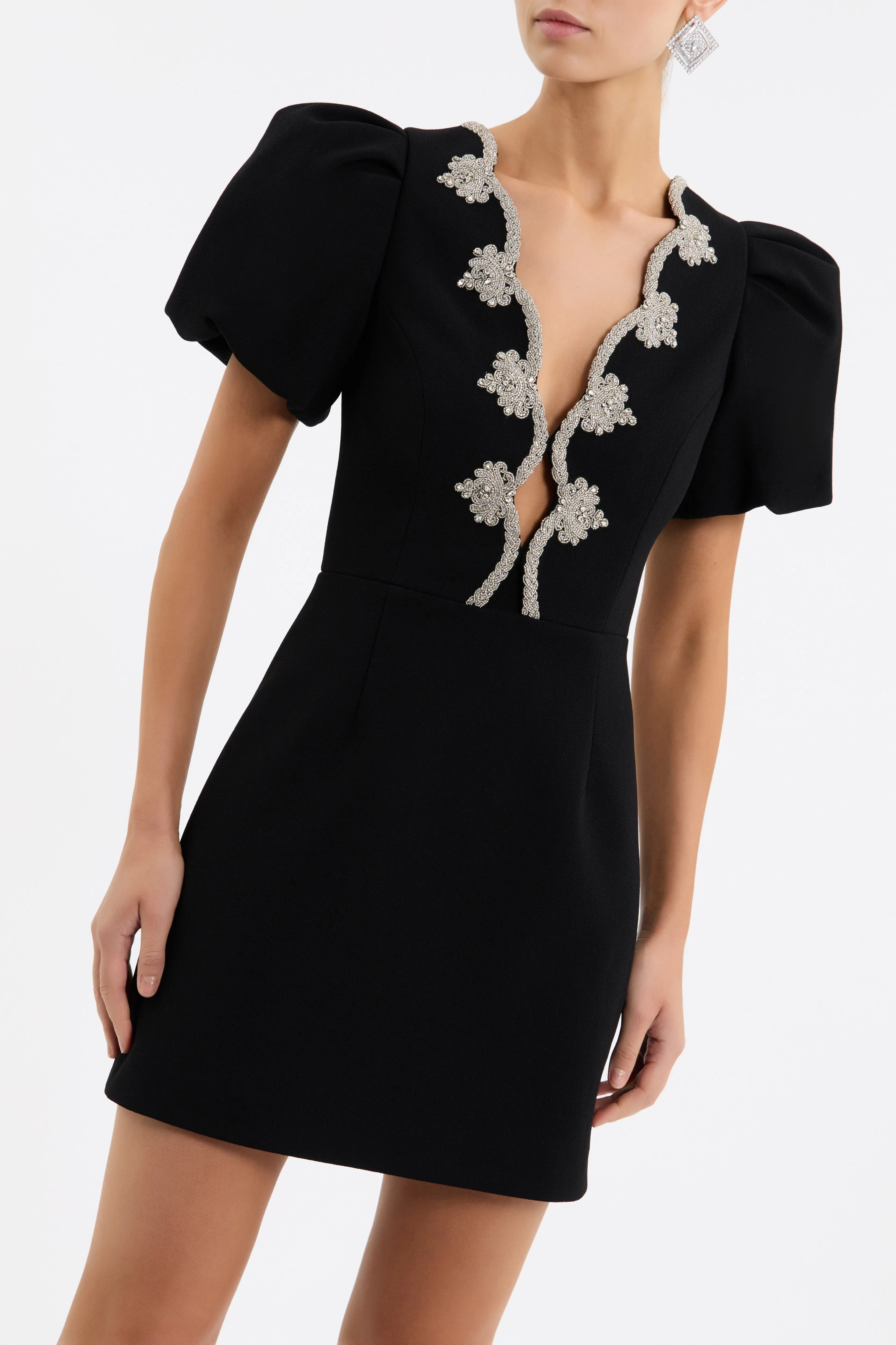 Harlynn Puff Sleeve Mini Dress sold by Rebecca Vallance product image thumbnail 5