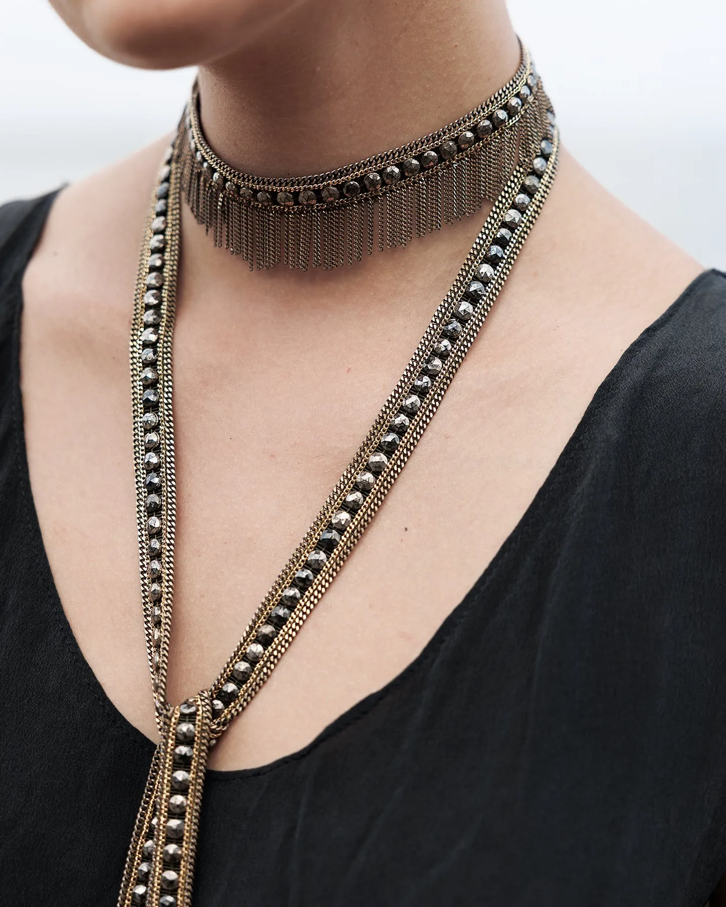 1M014 DOUBLE WRAP BRACELET | KAKI sold by Marie Laure Chamorel product image thumbnail 2