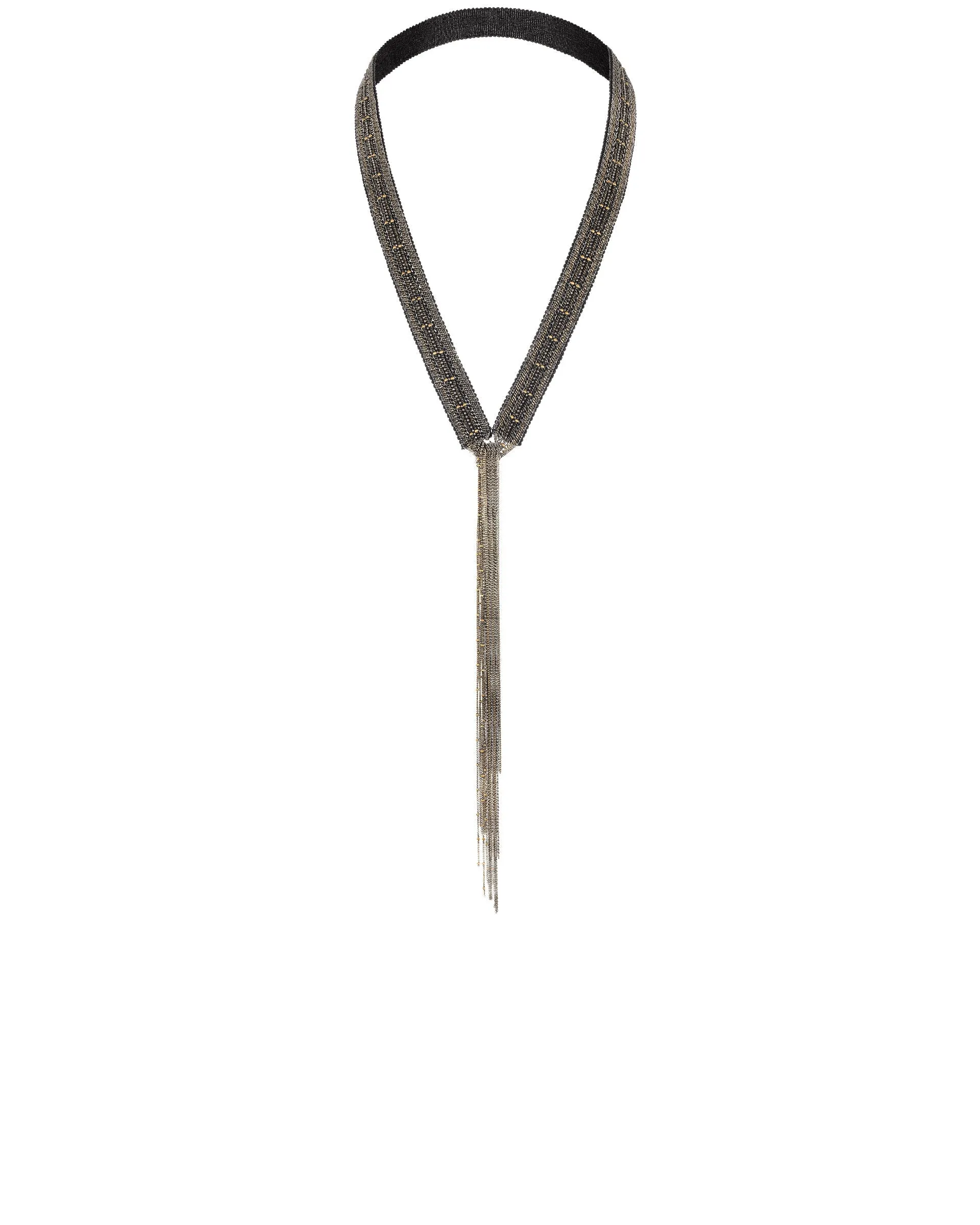 1L011 LONG NECKLACE | BLACK RUTHENIUM sold by Marie Laure Chamorel