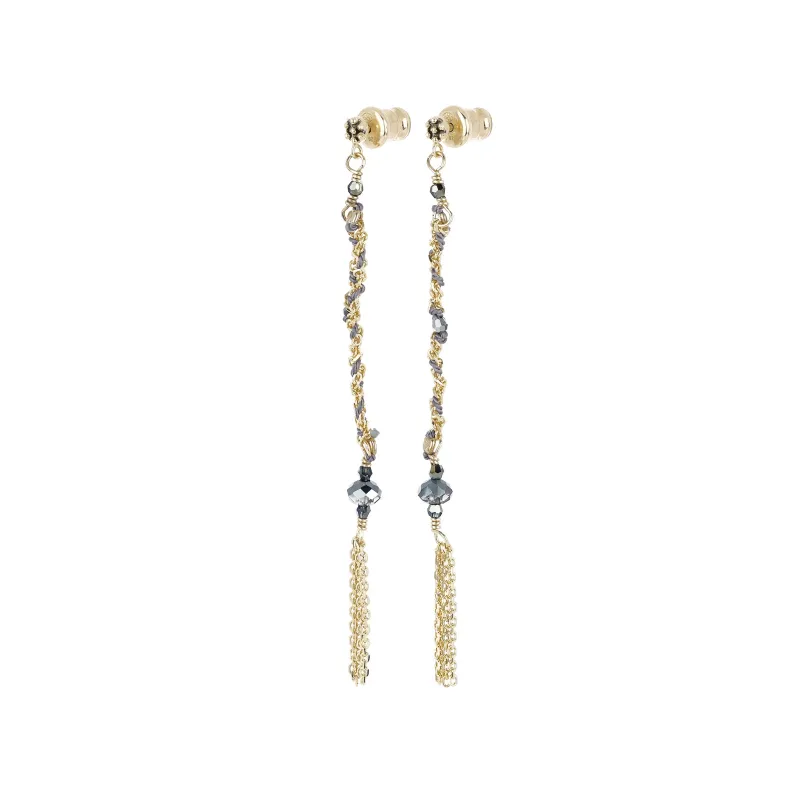 N° 815 EARRING | GOLD GREY made by Marie Laure Chamorel