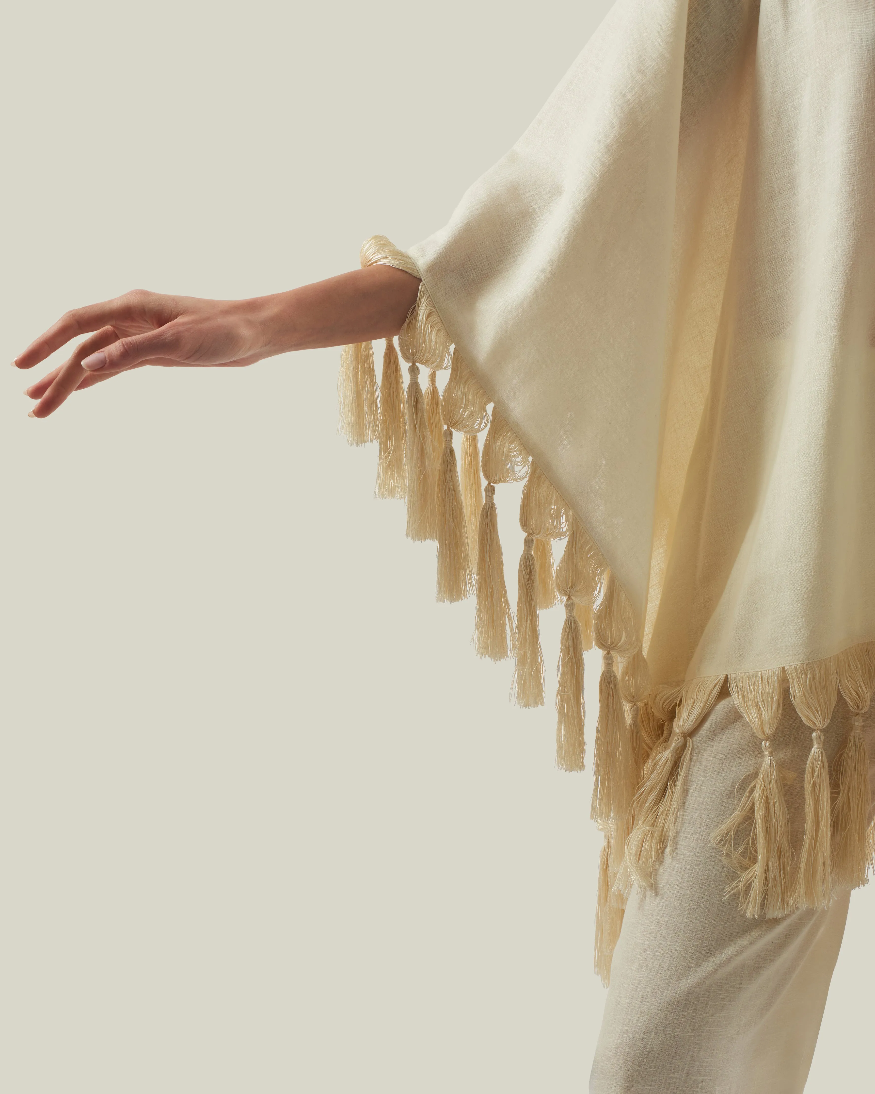 Aguas Blancas Kaftan in Ivory sold by Taller Marmo product image thumbnail 4