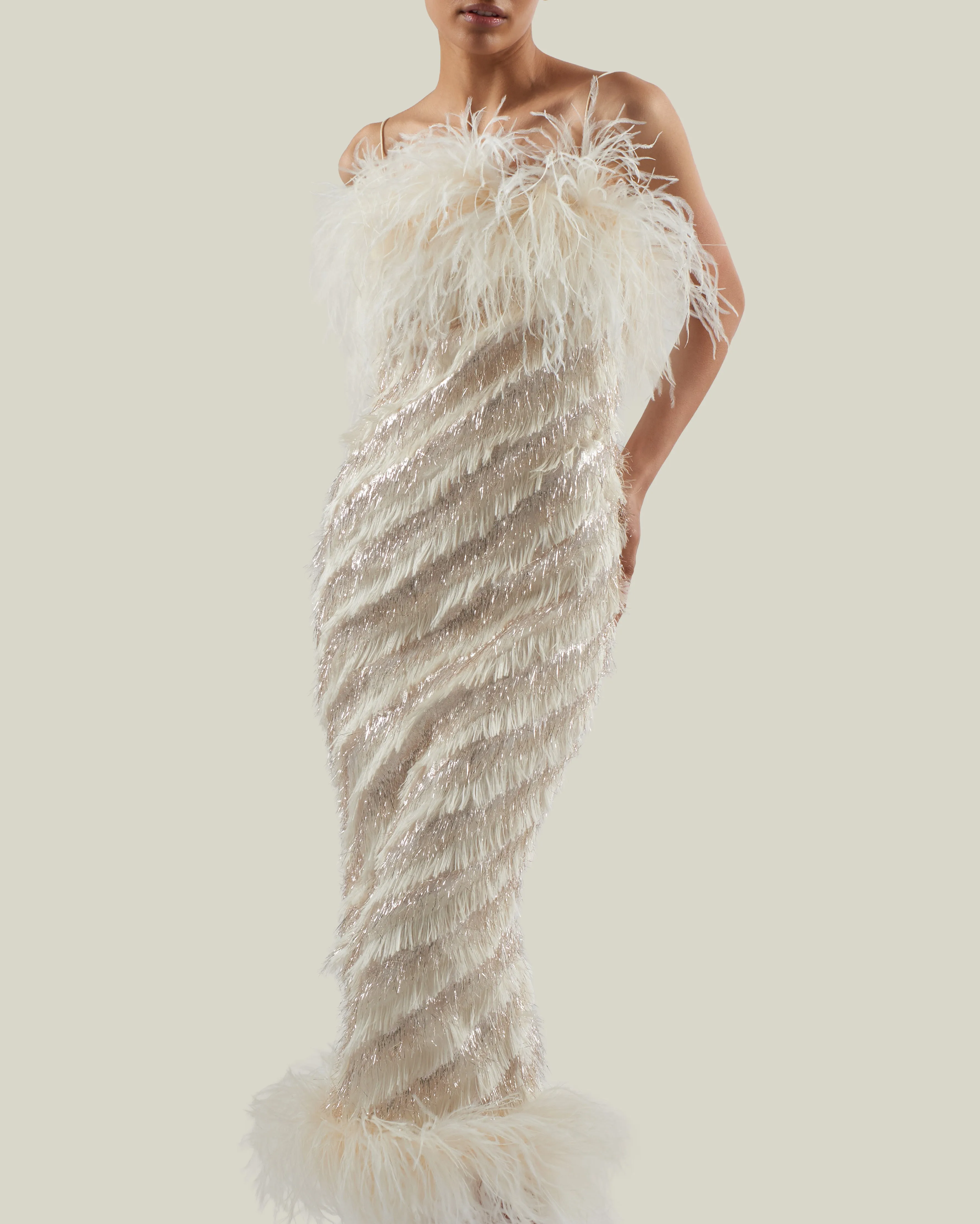 Sunset Boulevard Dress in White sold by Taller Marmo product image thumbnail 5