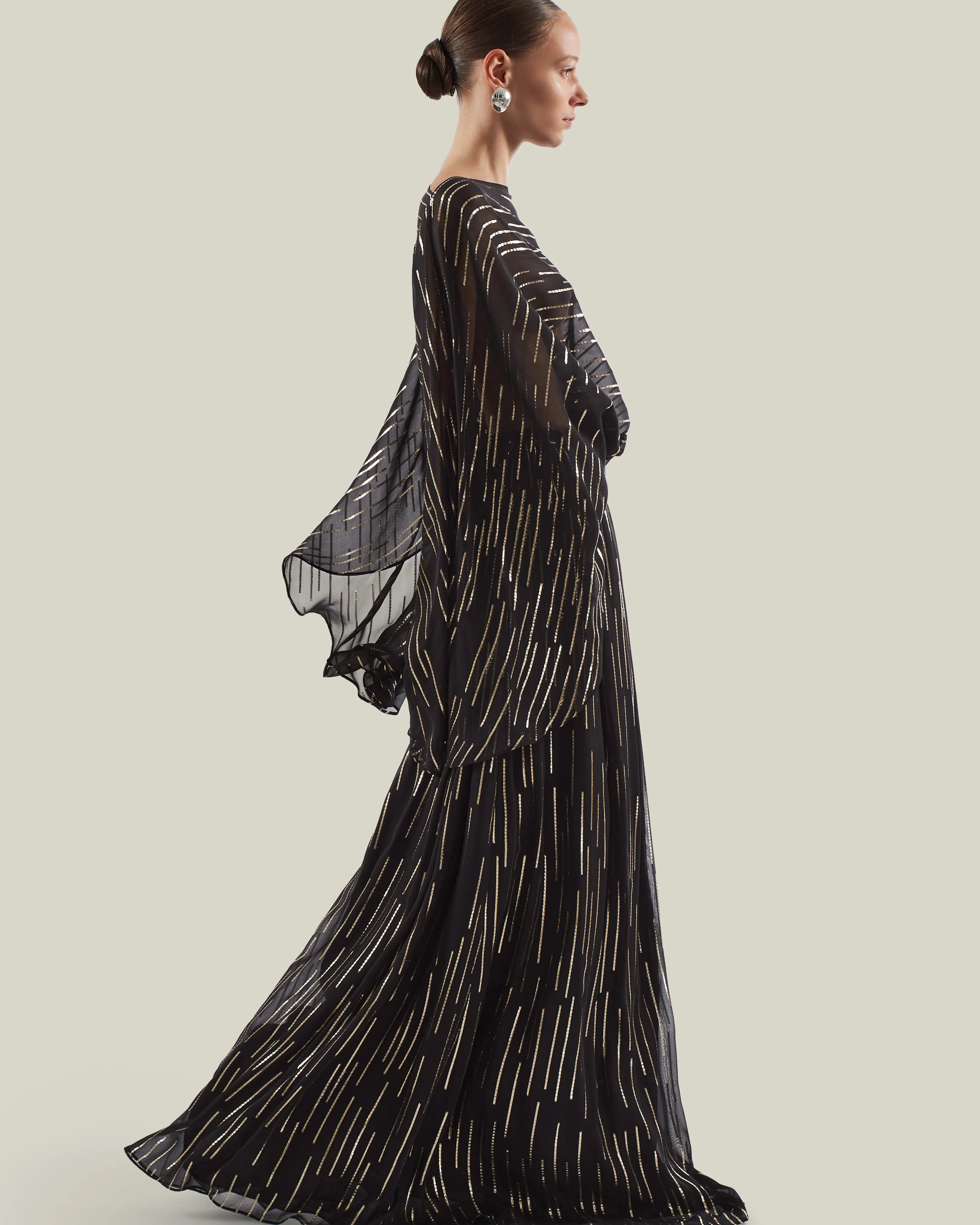 Tribeca Dress in Black & Gold sold by Taller Marmo product image thumbnail 5