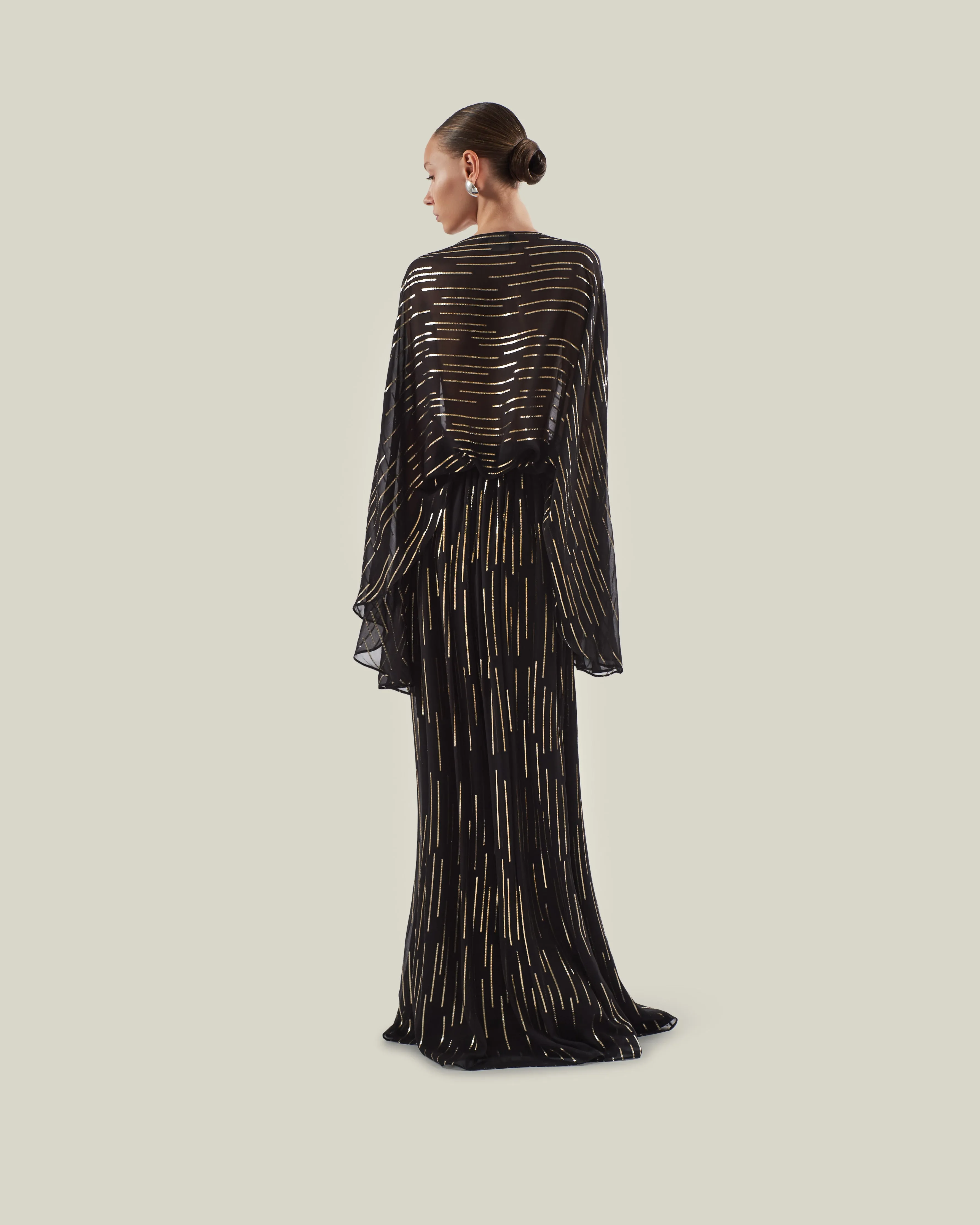 Tribeca Dress in Black & Gold sold by Taller Marmo product image thumbnail 2