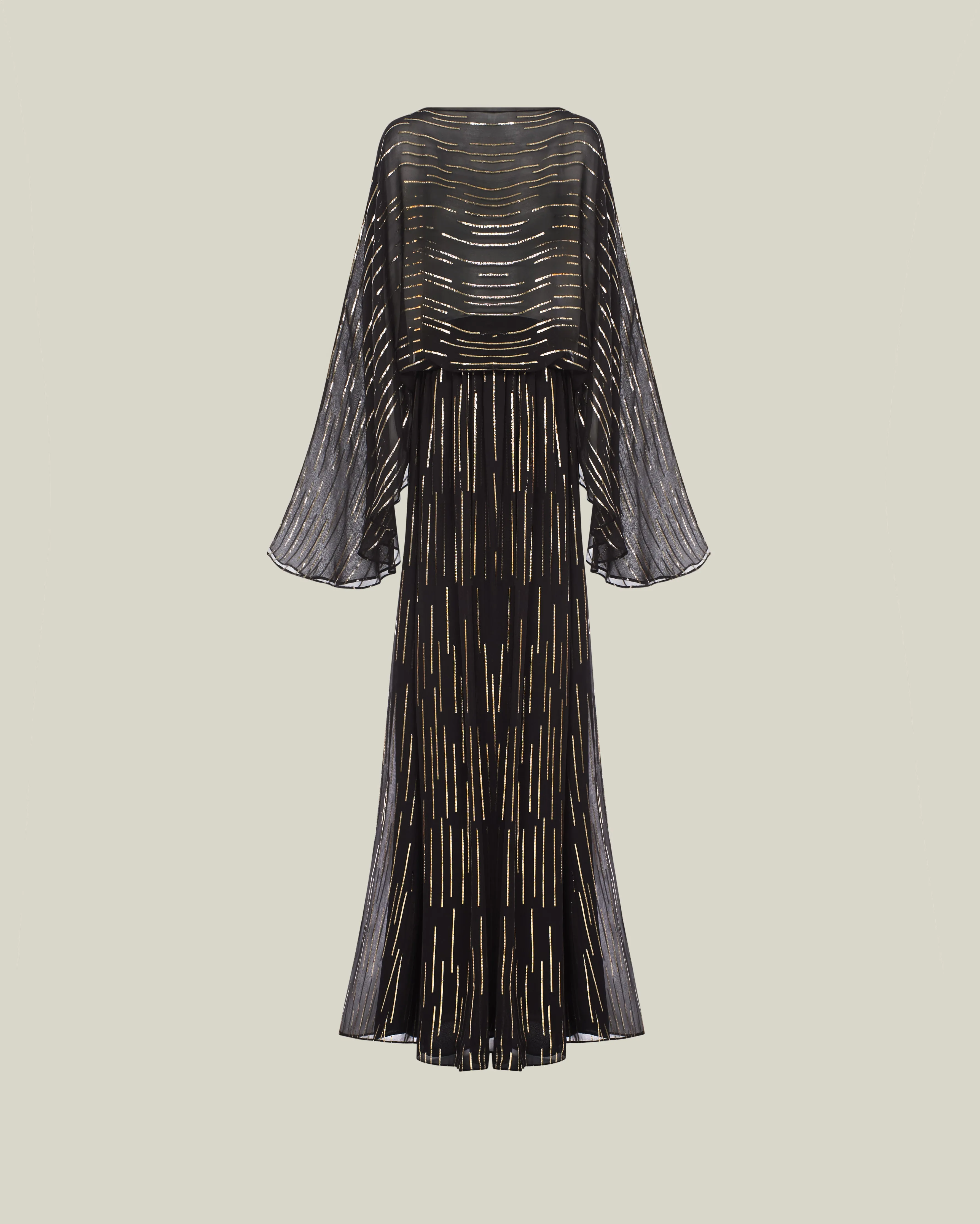 Tribeca Dress in Black & Gold sold by Taller Marmo product image thumbnail 3