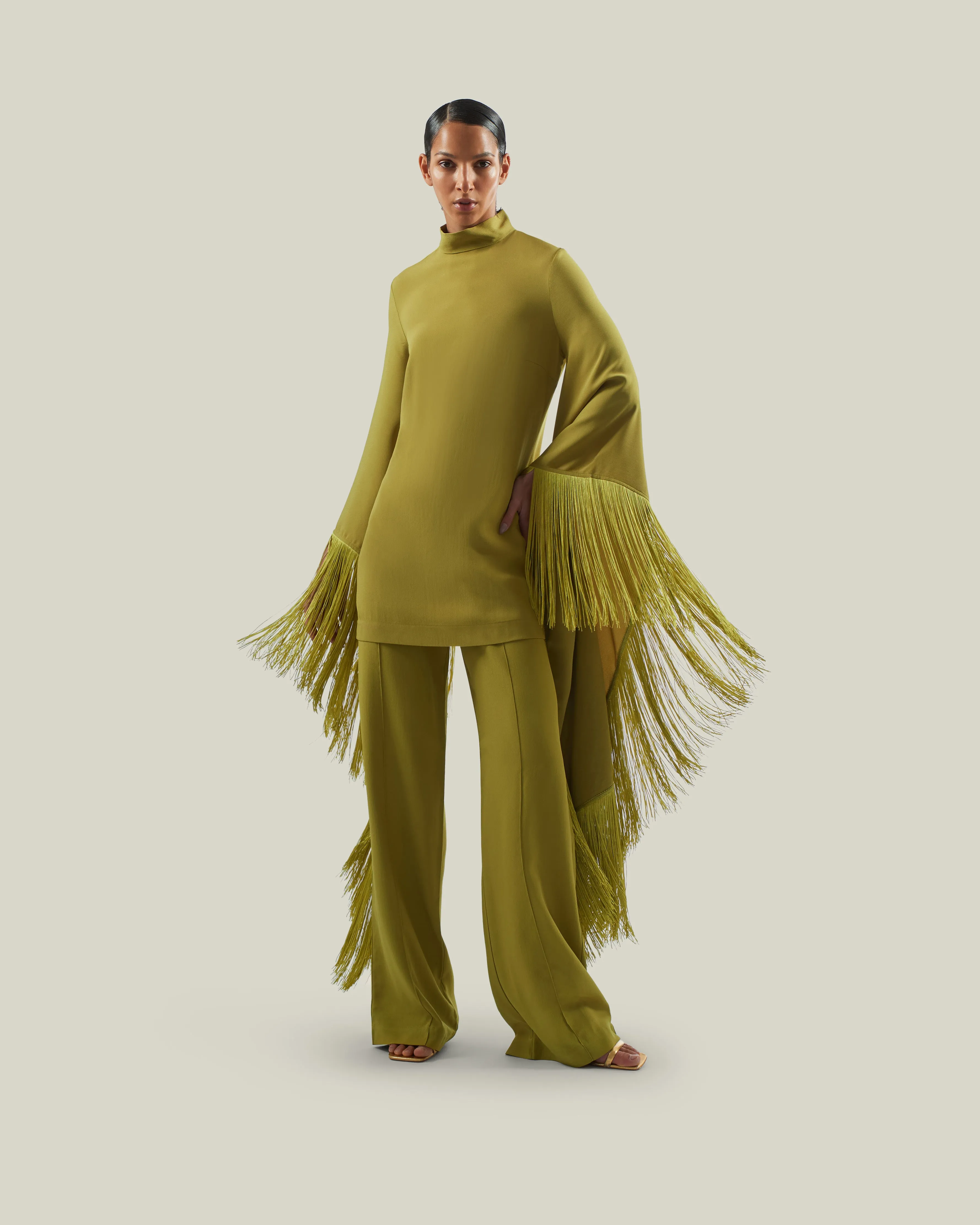 Marlene Pants in Citron sold by Taller Marmo