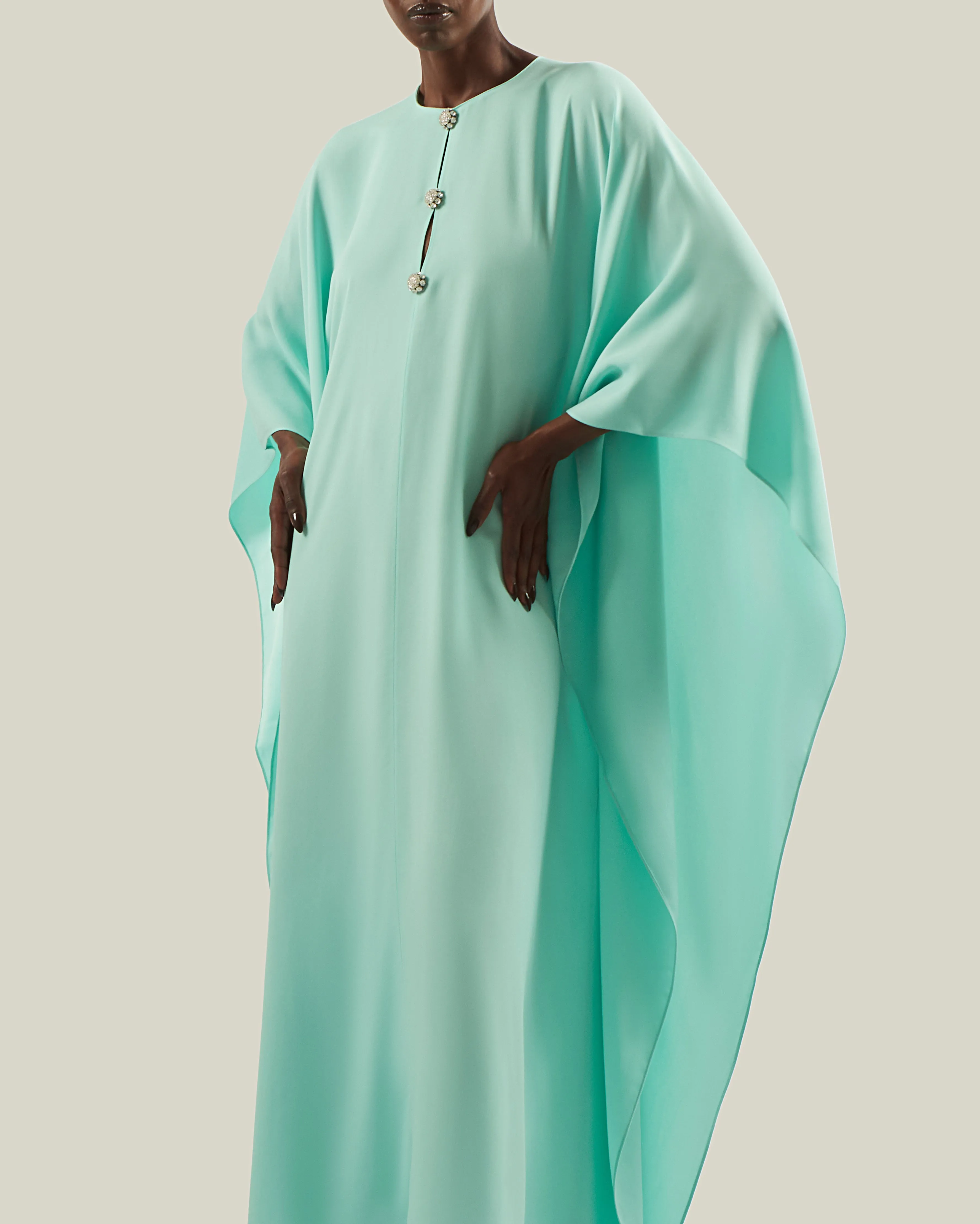Carthage Kaftan in Acqua sold by Taller Marmo product image thumbnail 5