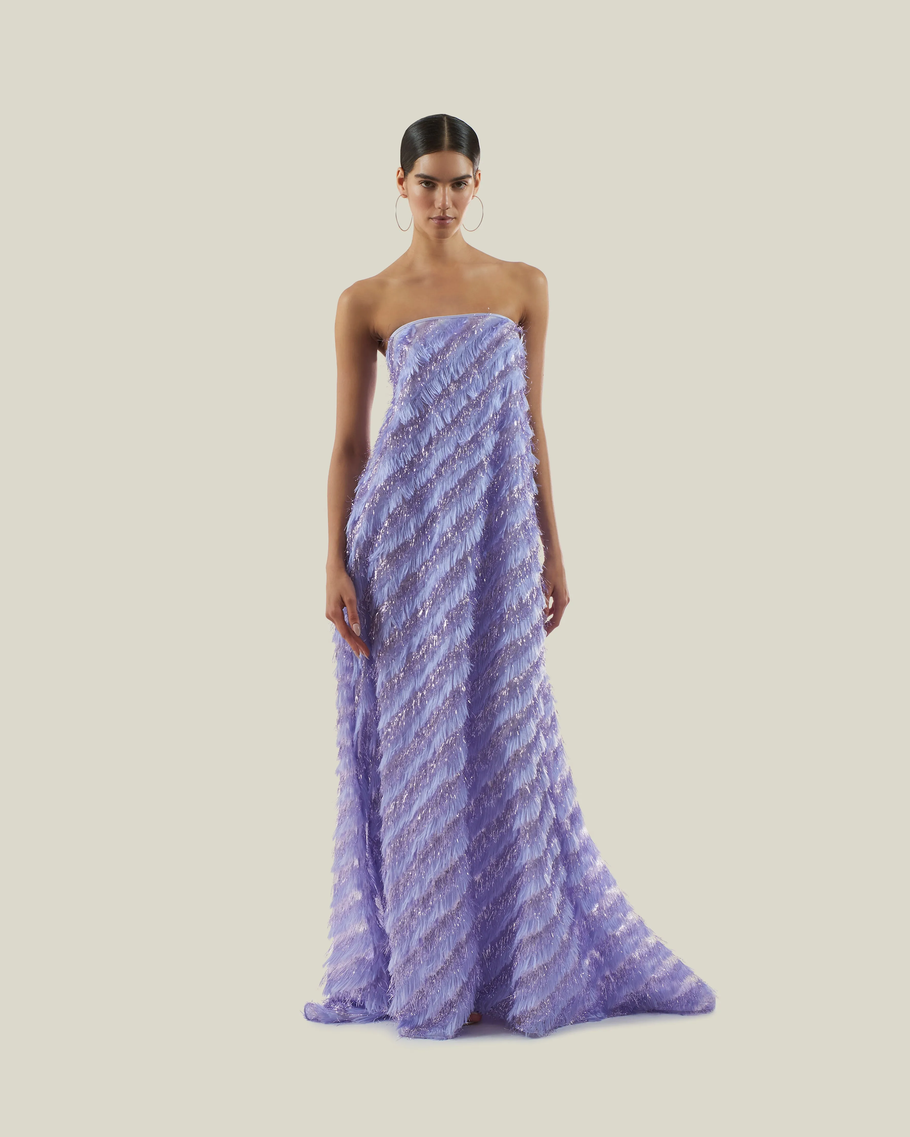 Anguilla Gown in Lilac sold by Taller Marmo