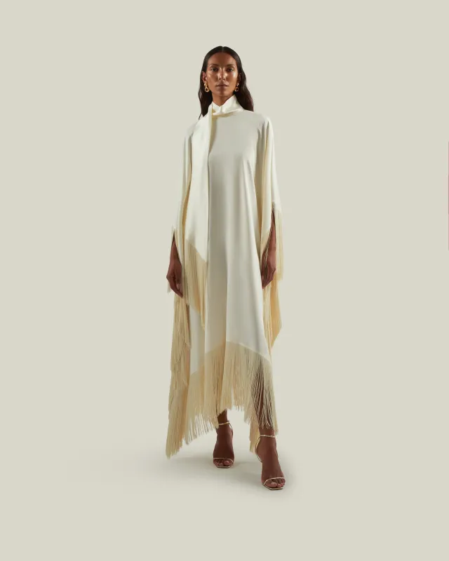 Mrs Ross Kaftan in Ivory made by Taller Marmo