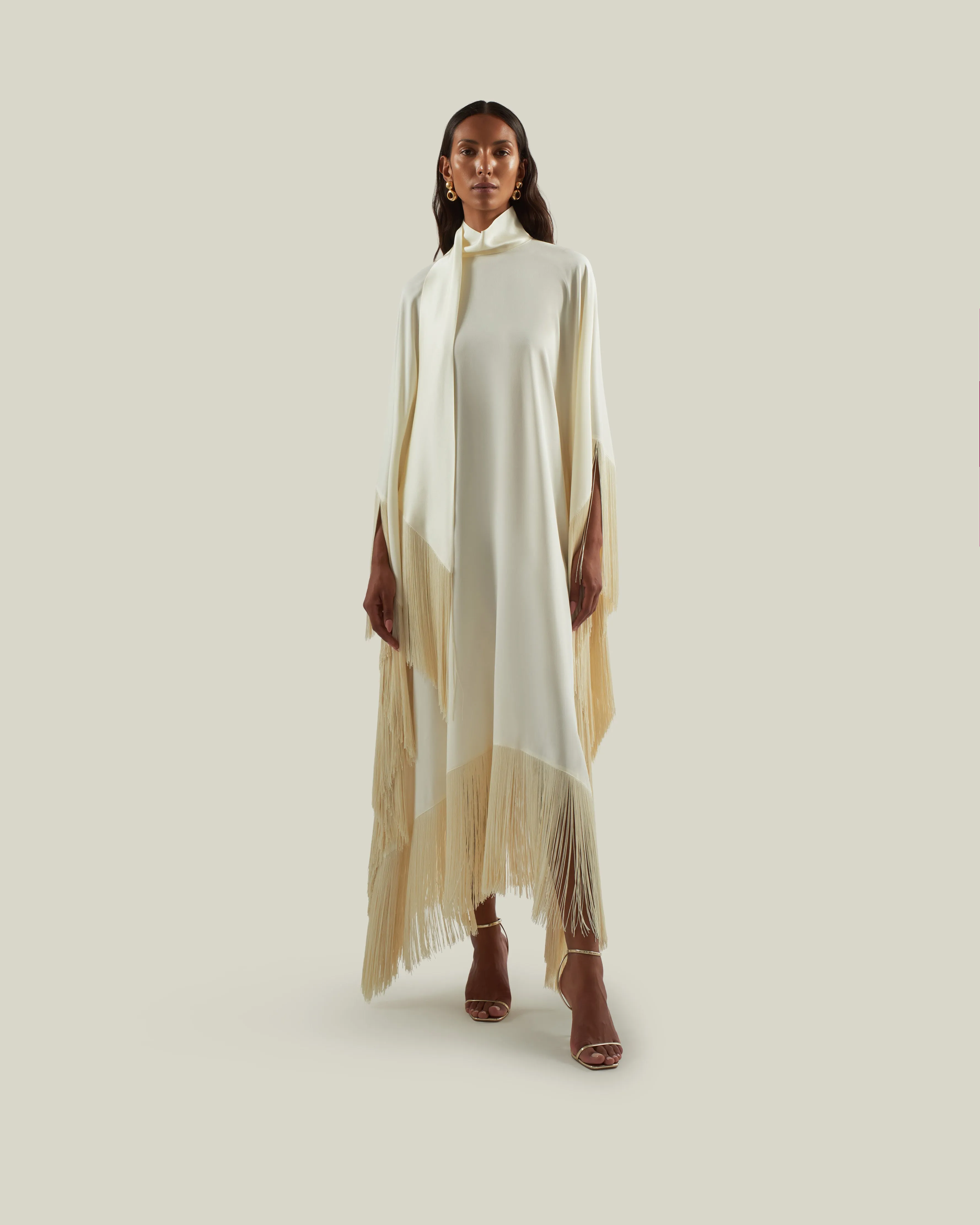 Mrs Ross Kaftan in Ivory sold by Taller Marmo